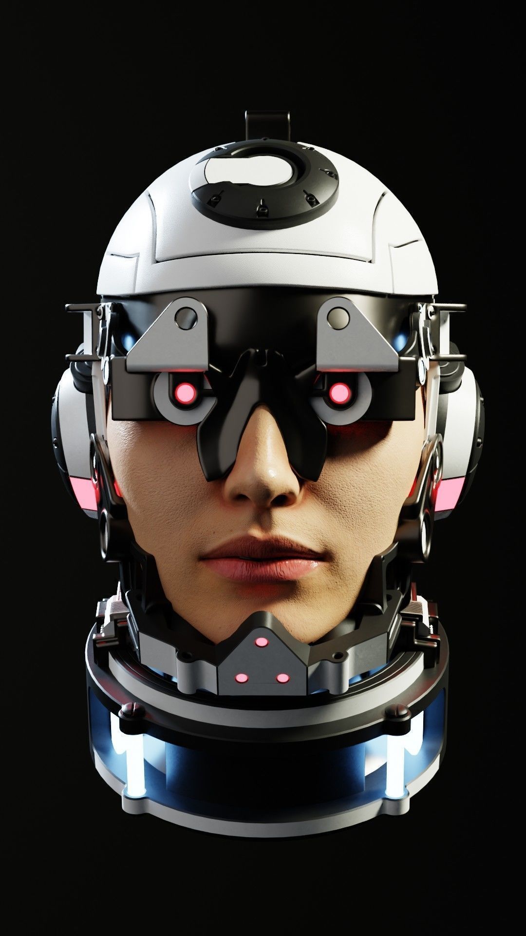 Sci-fi Character Cyborg 002 3D model_7