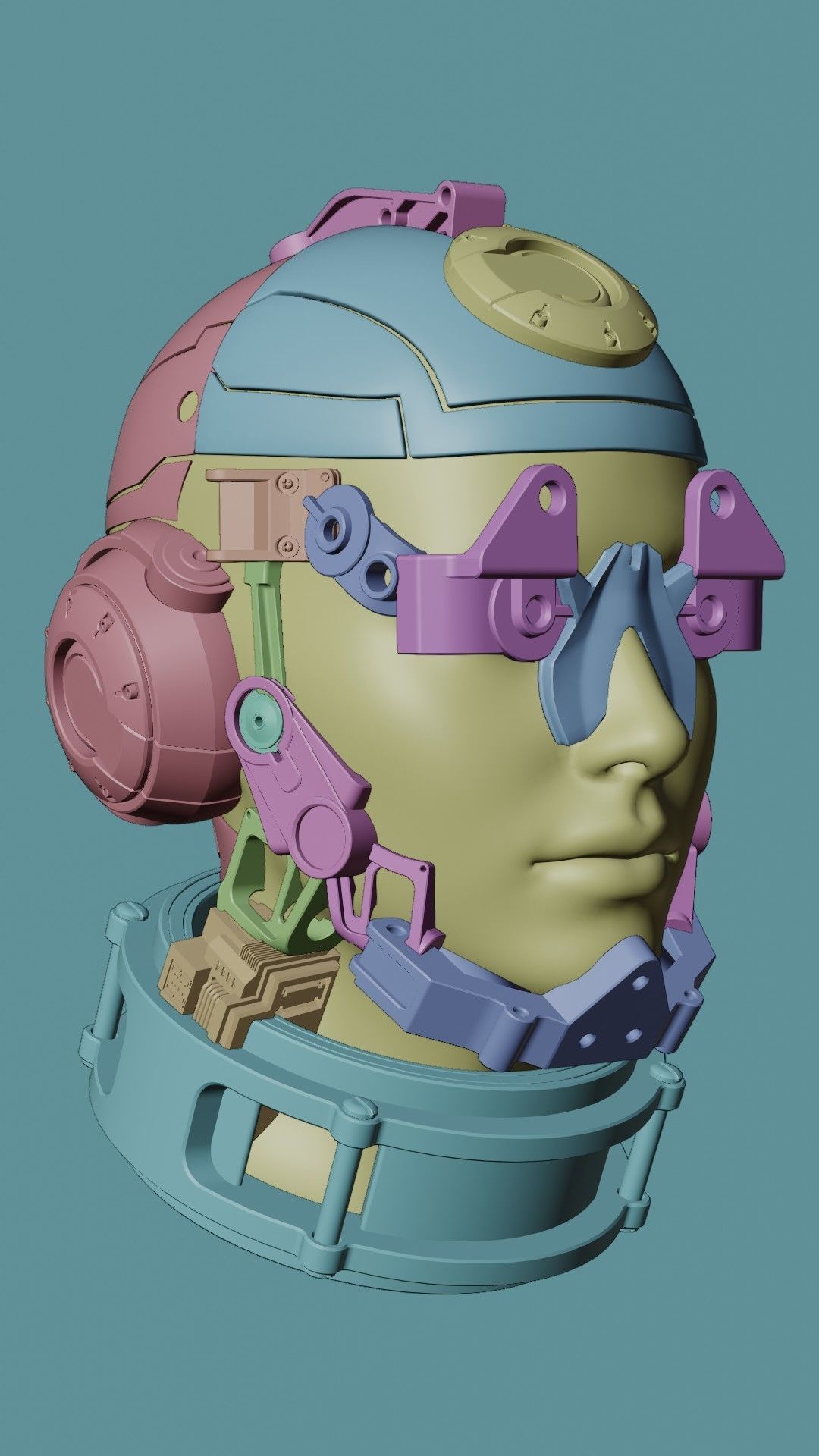 Sci-fi Character Cyborg 002 3D model_17