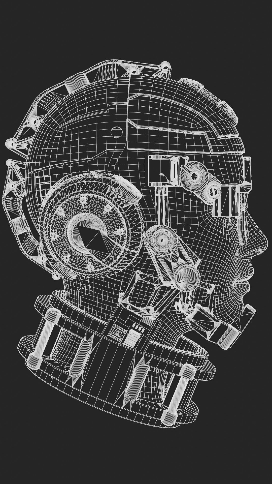 Sci-fi Character Cyborg 002 3D model_10