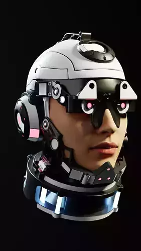 Sci-fi Character Cyborg 002 3D model Sci-fi Character Cyborg 002 3D model