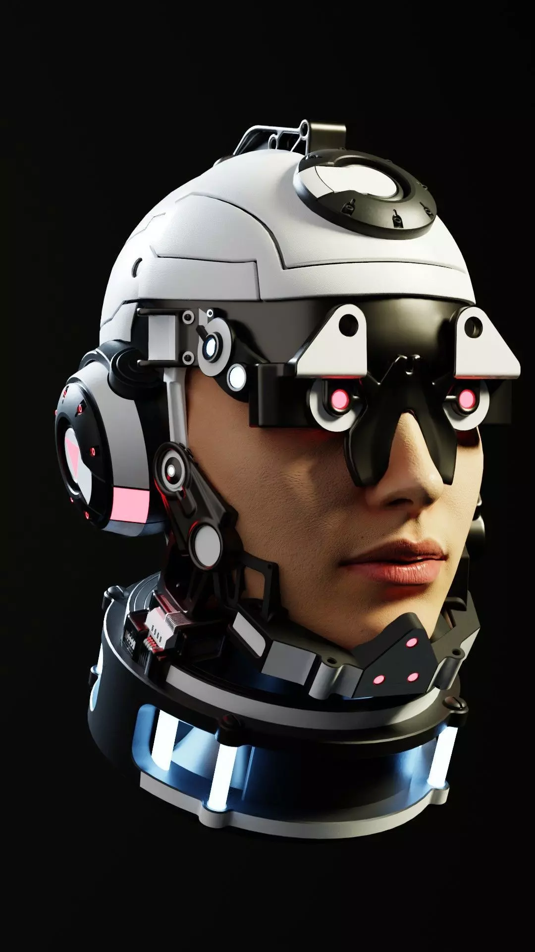 Sci-fi Character Cyborg 002 3D model_0