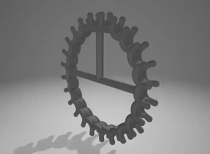 U Shaped Ring Size 7 band with Stones 18k Stamped eternity