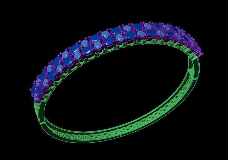 Bracelet 3D print model_4