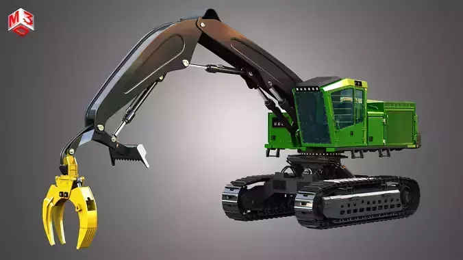 959MH Tracked Log Loader 3D model