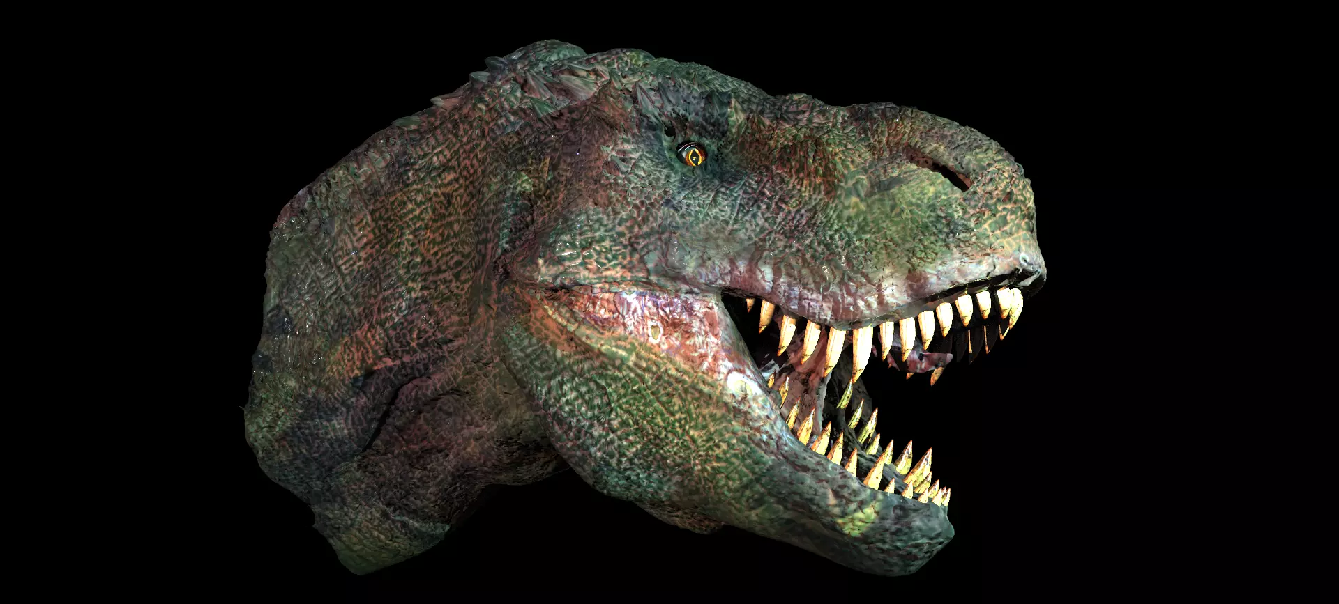 T Rex Head Sculpture 2  3D model_0