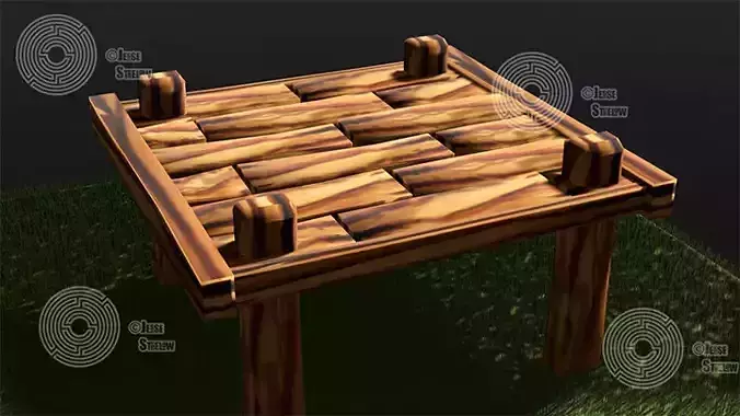 Bench wooden table in minecraft