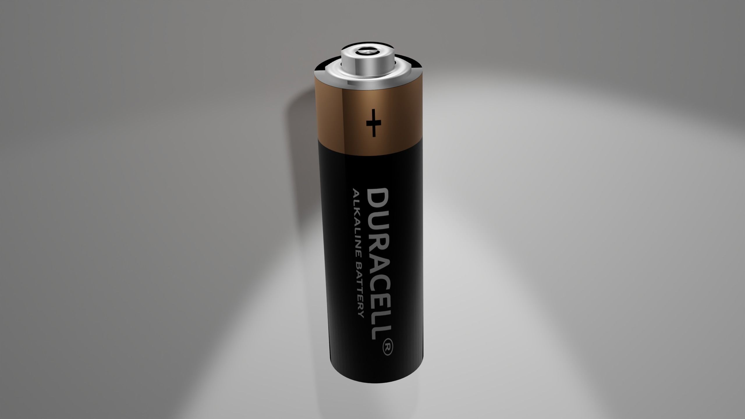 Duracell Battery Free low-poly 3D model_1