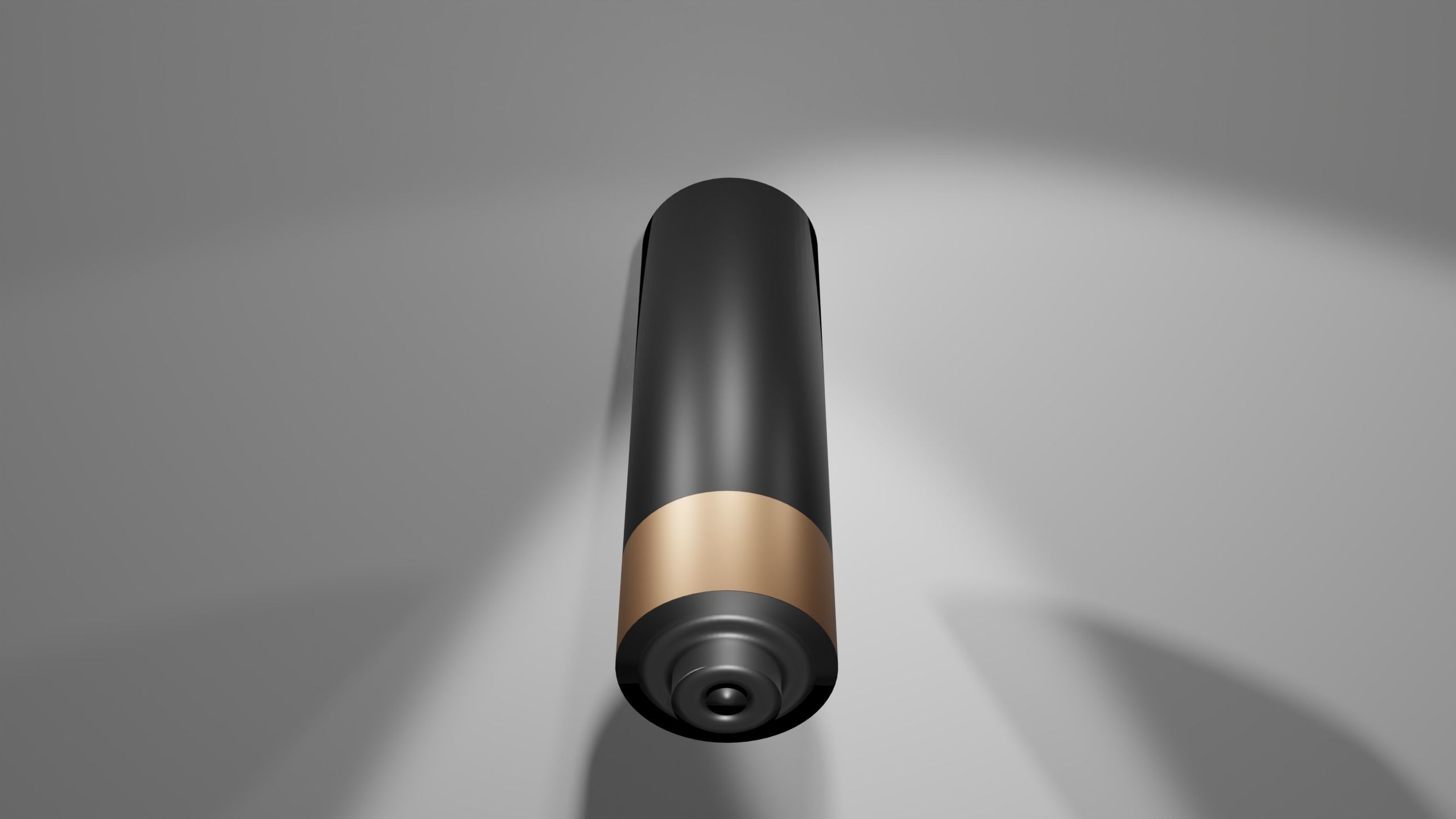 Duracell Battery Free low-poly 3D model_2