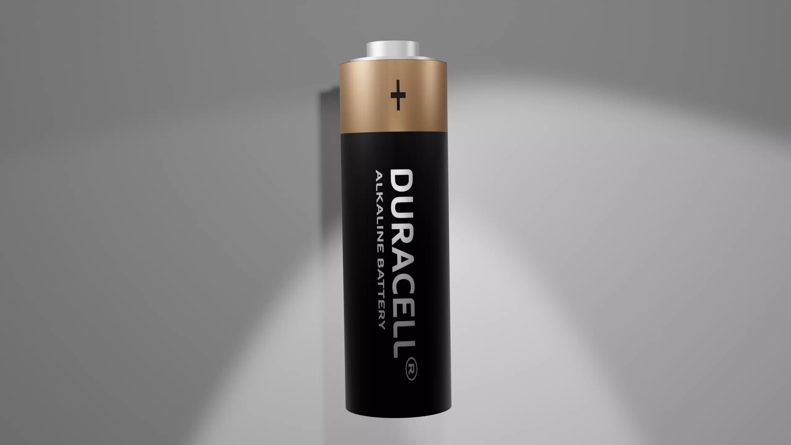Duracell Battery Free low-poly 3D model_0