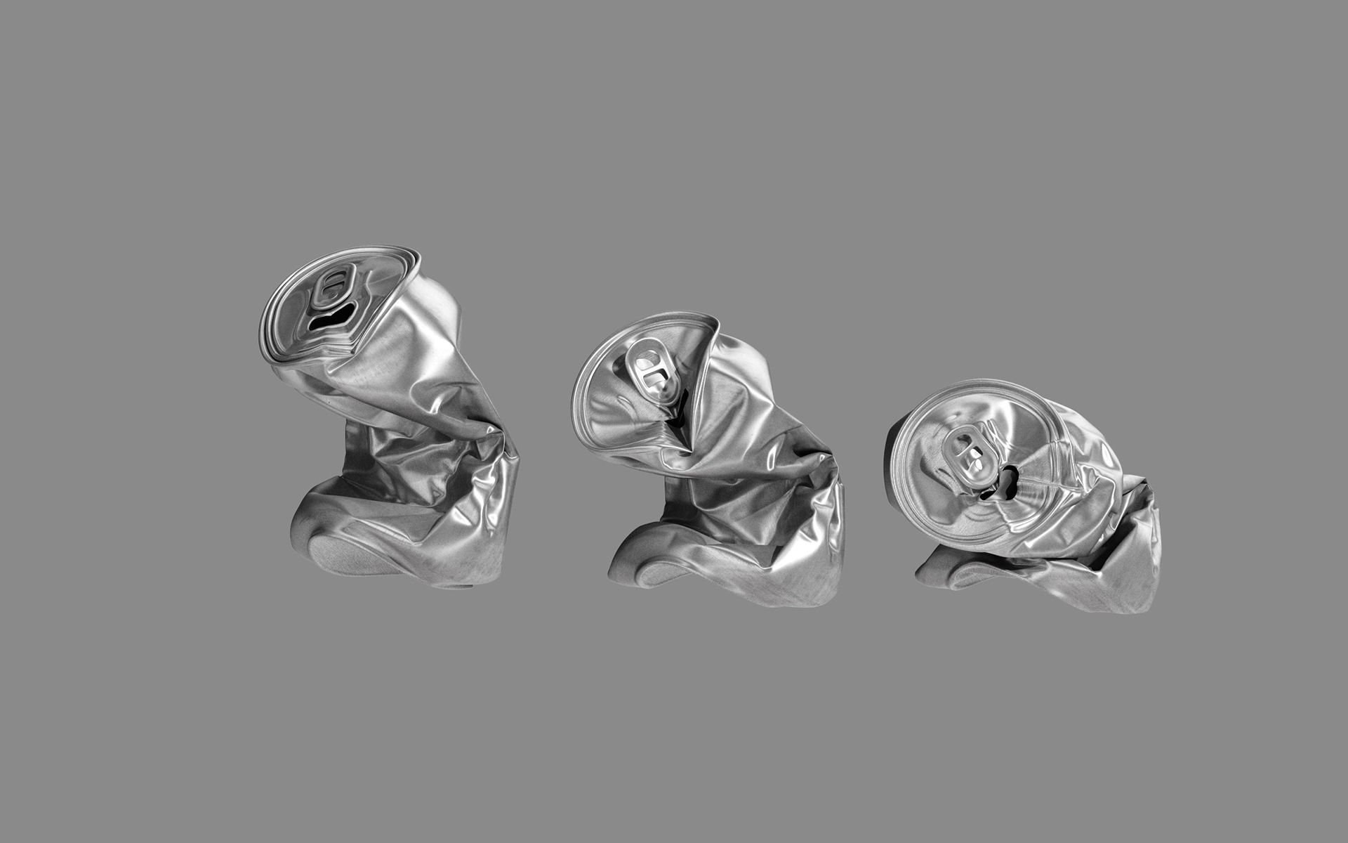 Crushed Aluminum Can 3D model_12