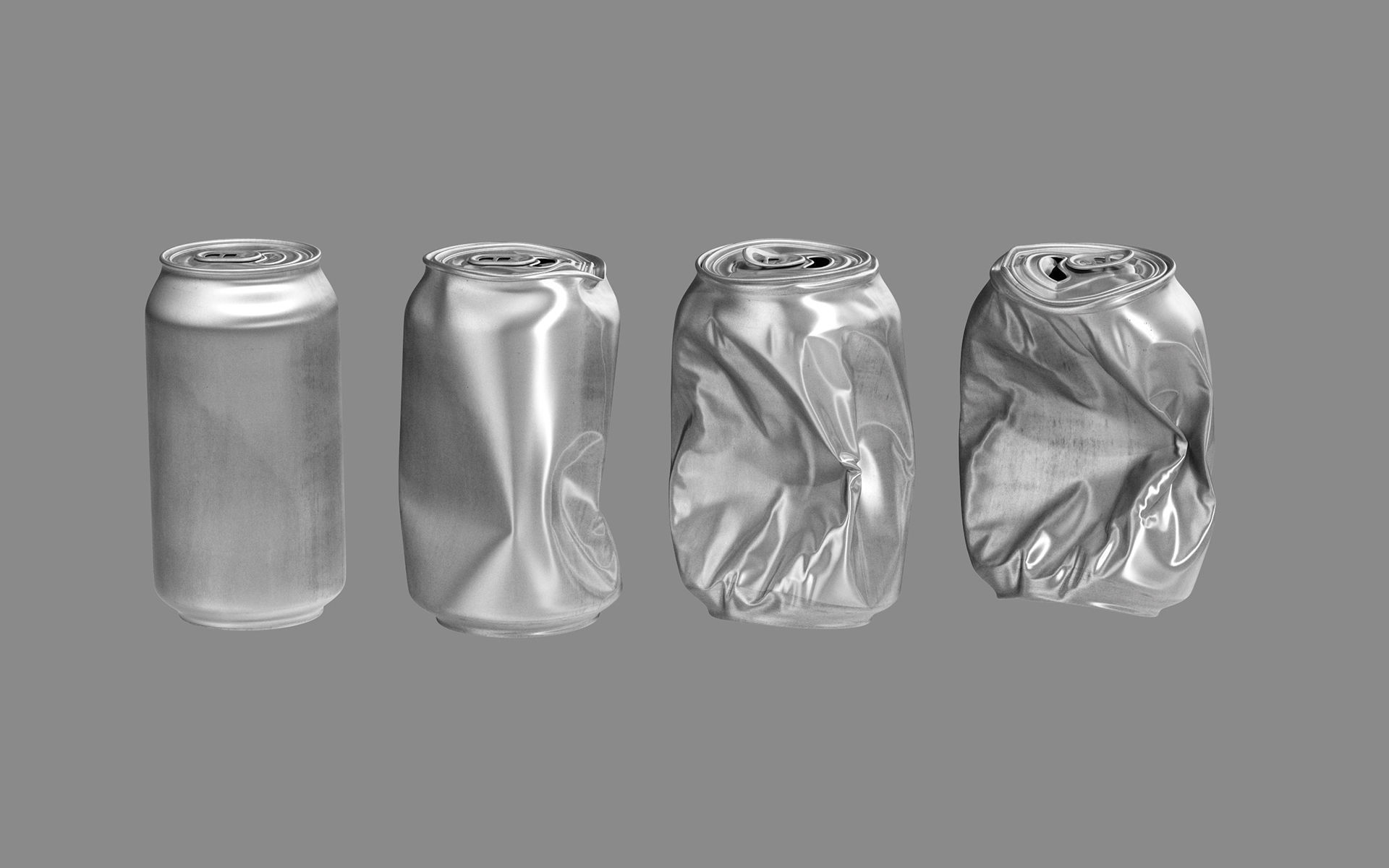 Crushed Aluminum Can 3D model_7