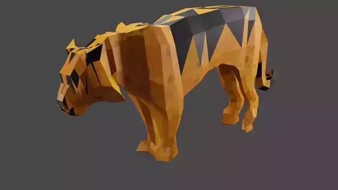 Tiger polygonal