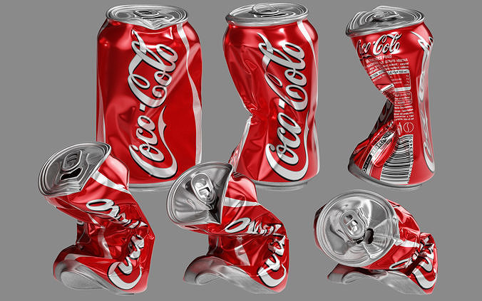 Crushed Soda Can Collection 3D model