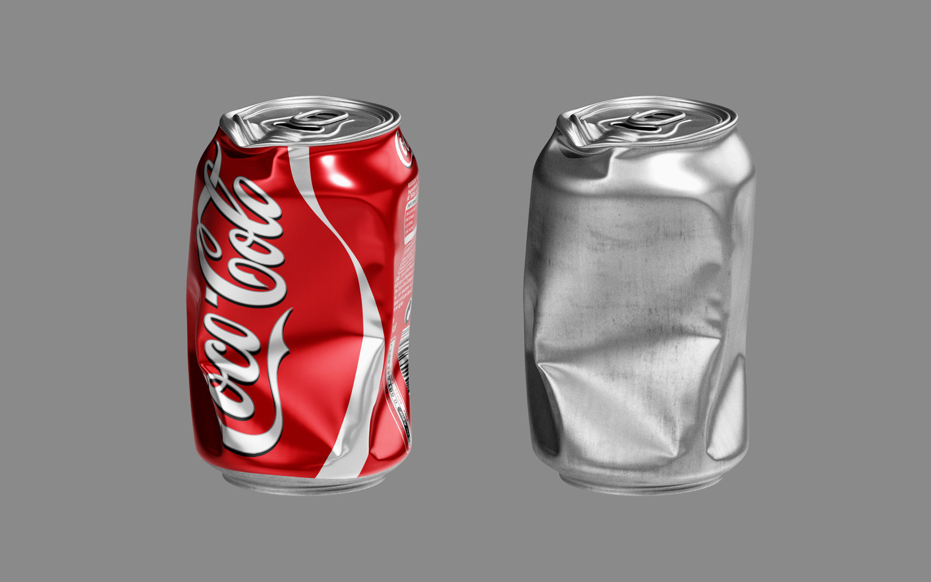 Crushed Soda Can 01 3D model_7