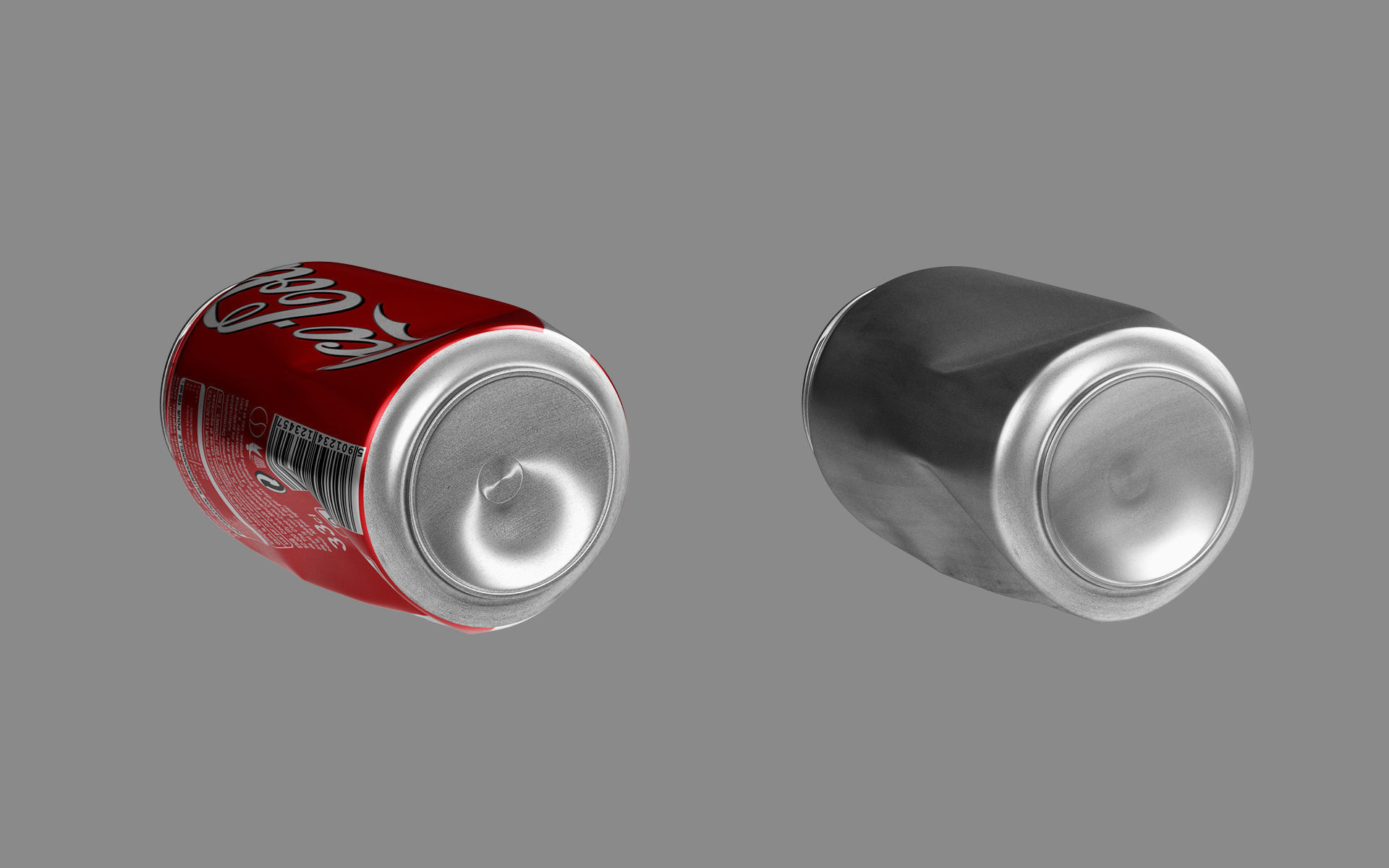 Crushed Soda Can 01 3D model_5