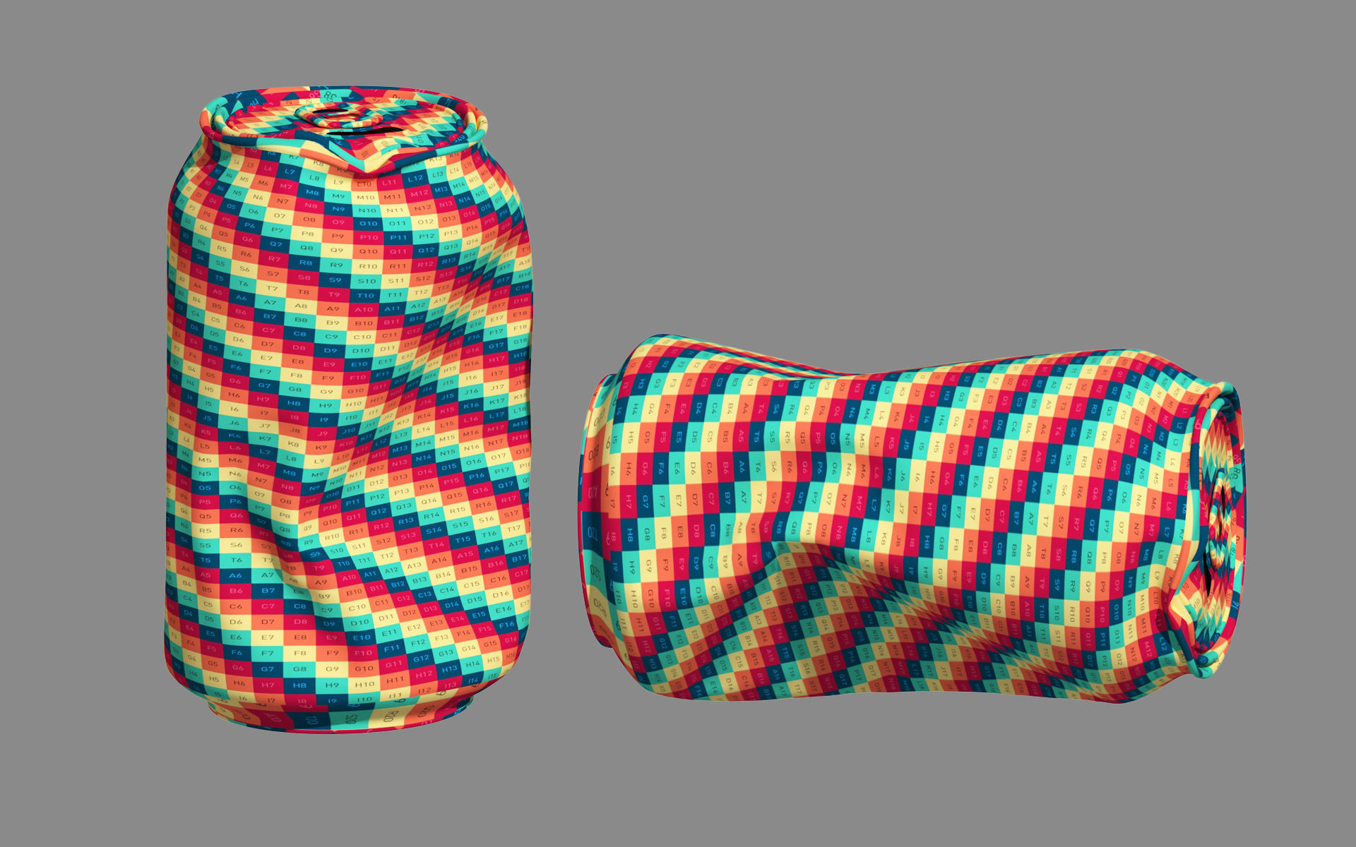 Crushed Soda Can 01 3D model_14