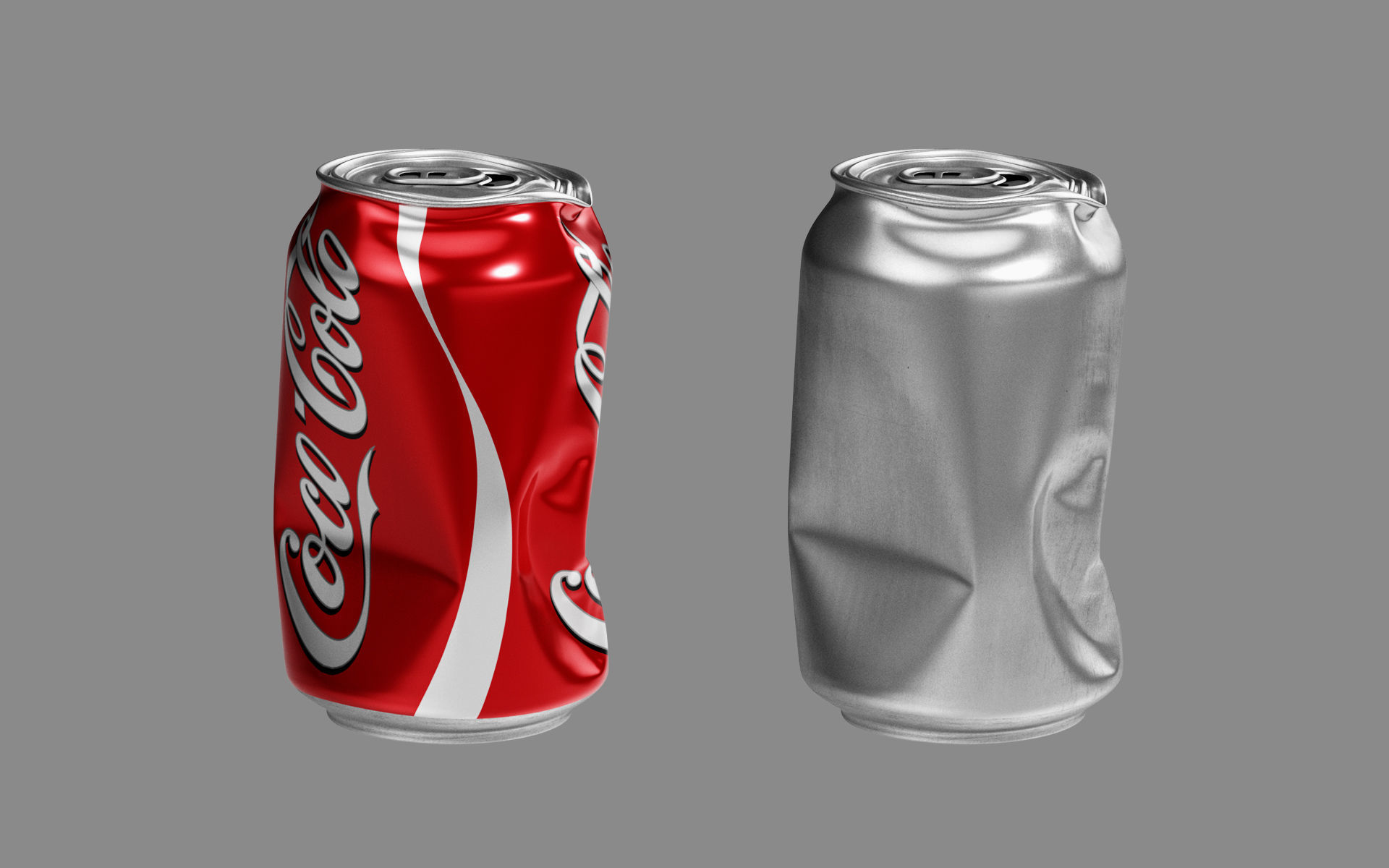 Crushed Soda Can 01 3D model_9