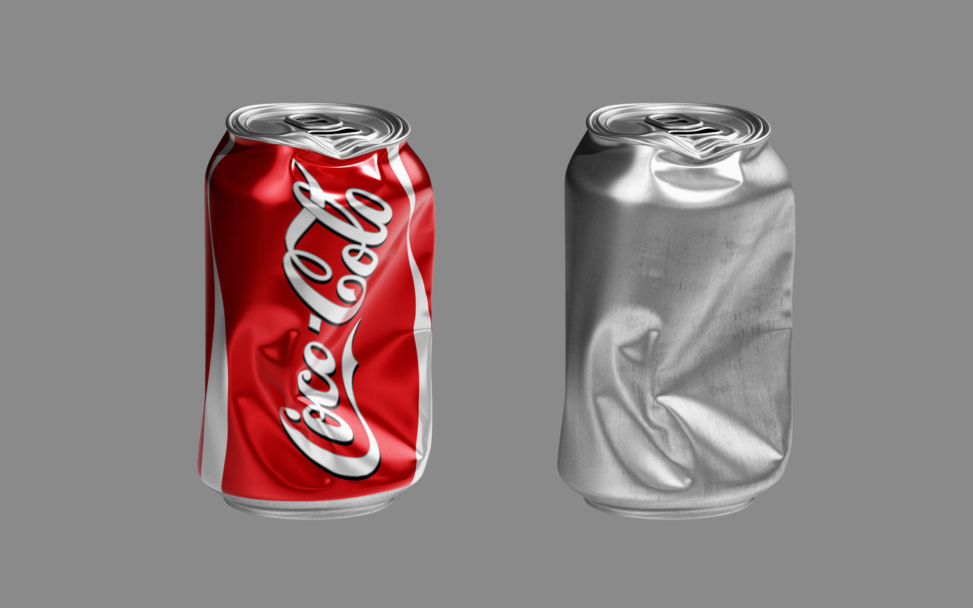 Crushed Soda Can 01 3D model_8