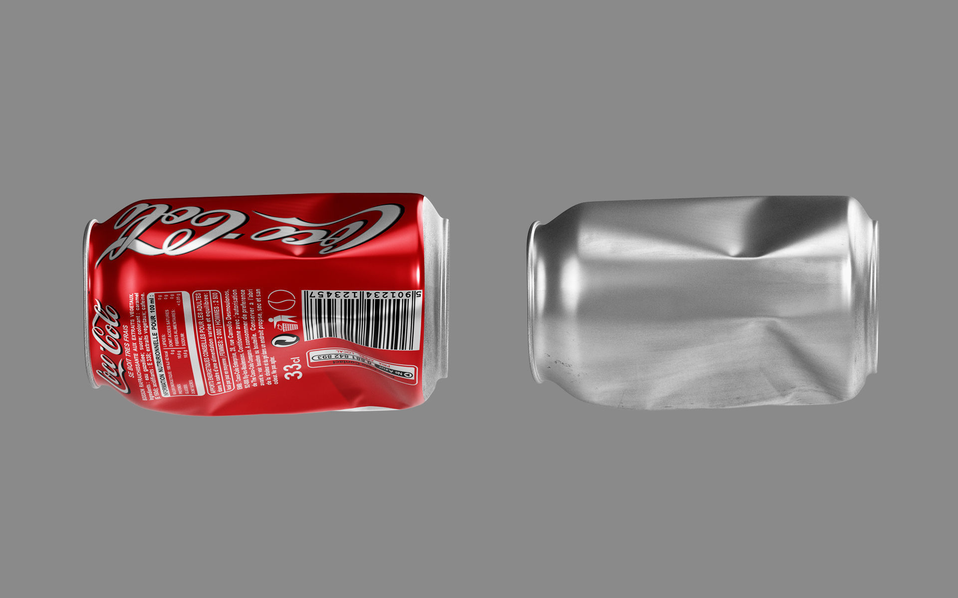 Crushed Soda Can 01 3D model_6