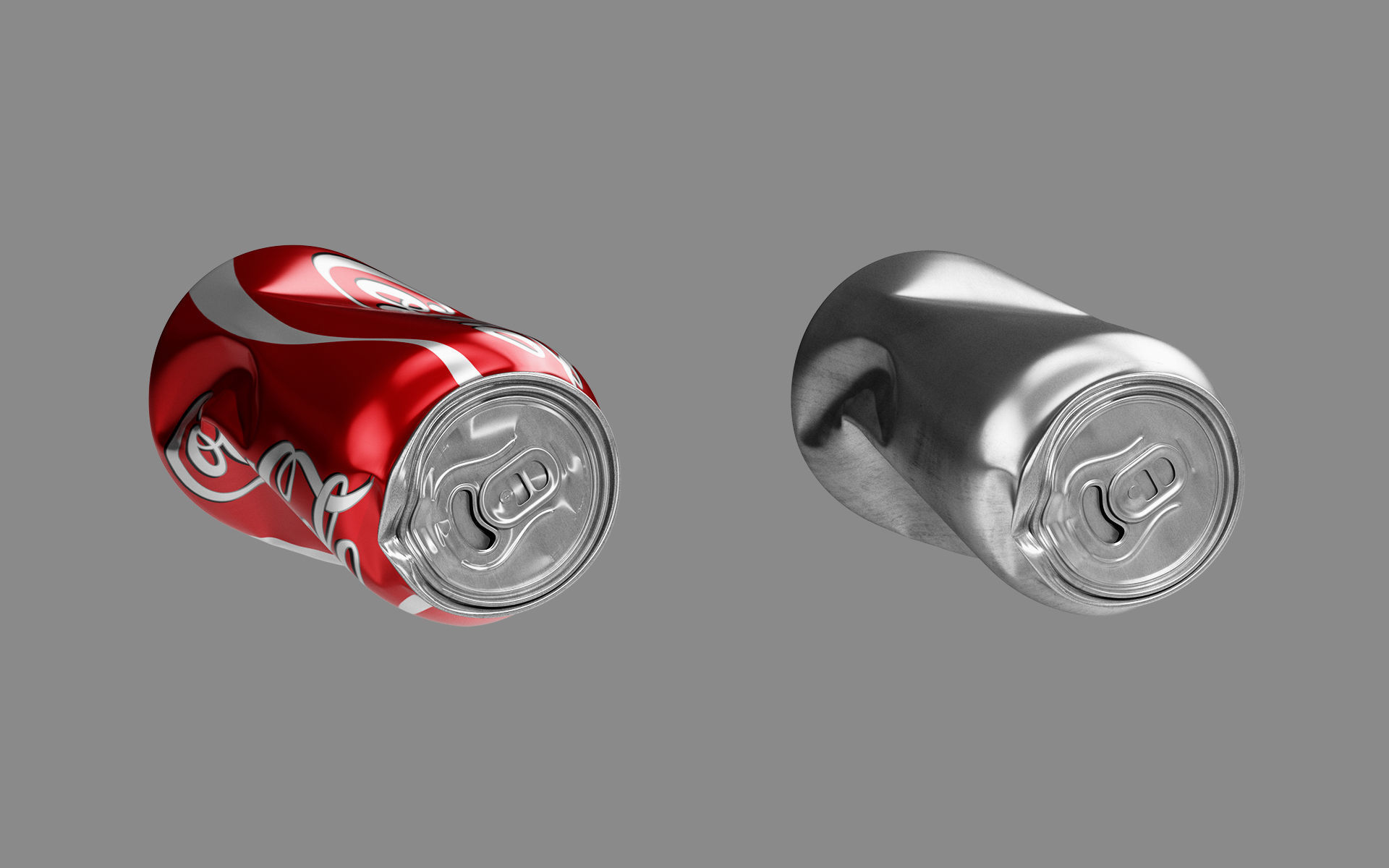 Crushed Soda Can 01 3D model_2
