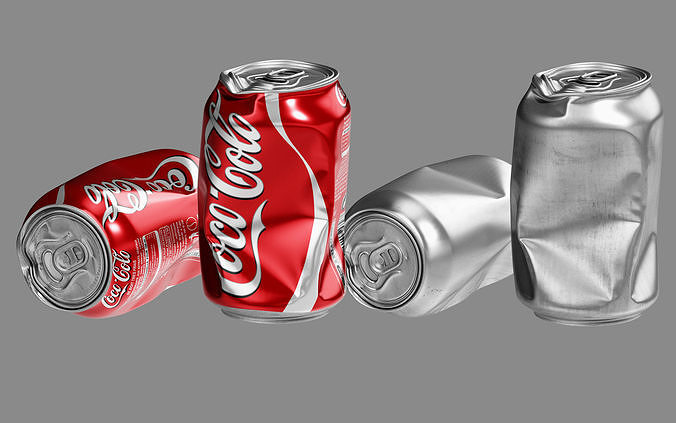 Crushed Soda Can 01 3D model