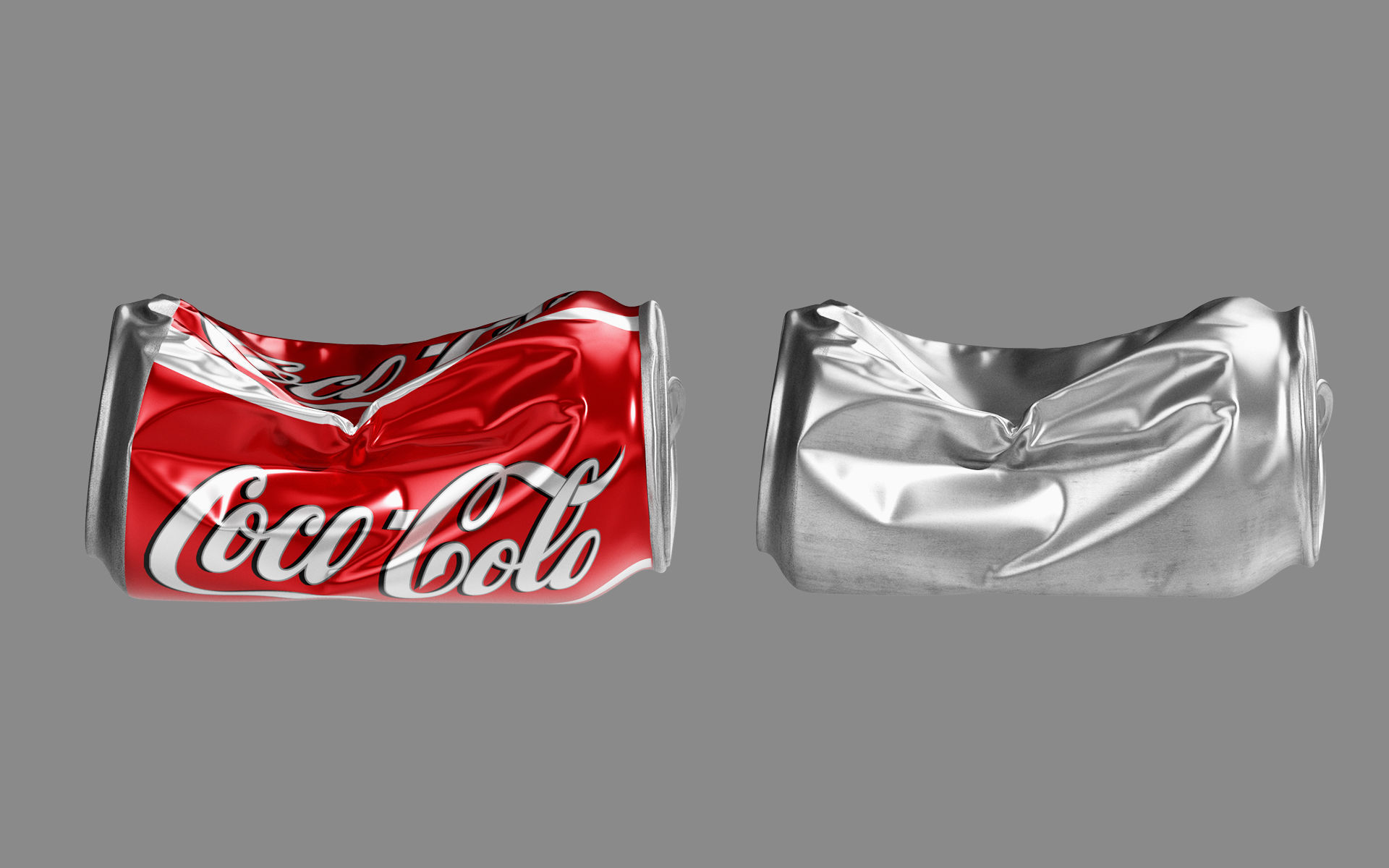 Crushed Soda Can 02 3D model_3