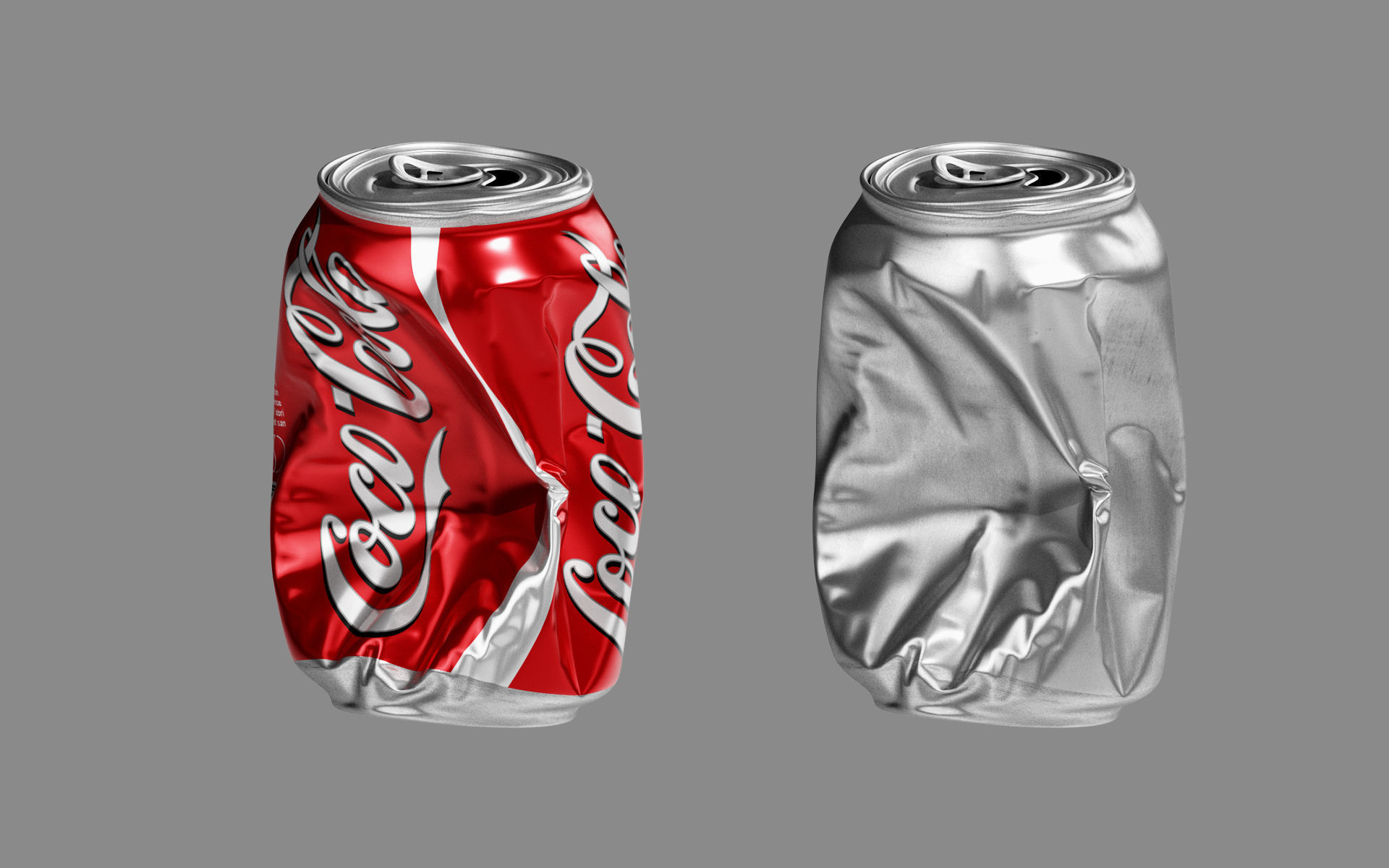Crushed Soda Can 02 3D model_8