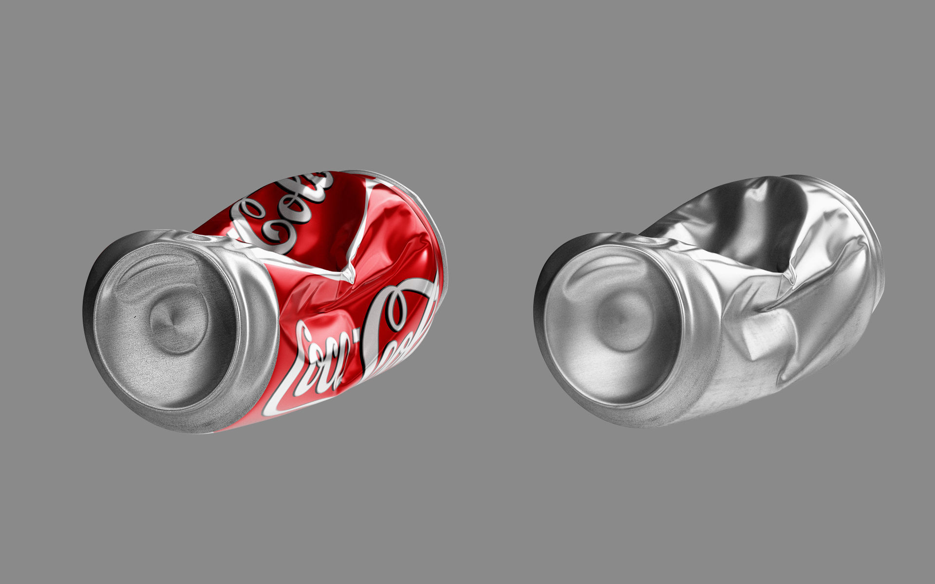 Crushed Soda Can 02 3D model_4