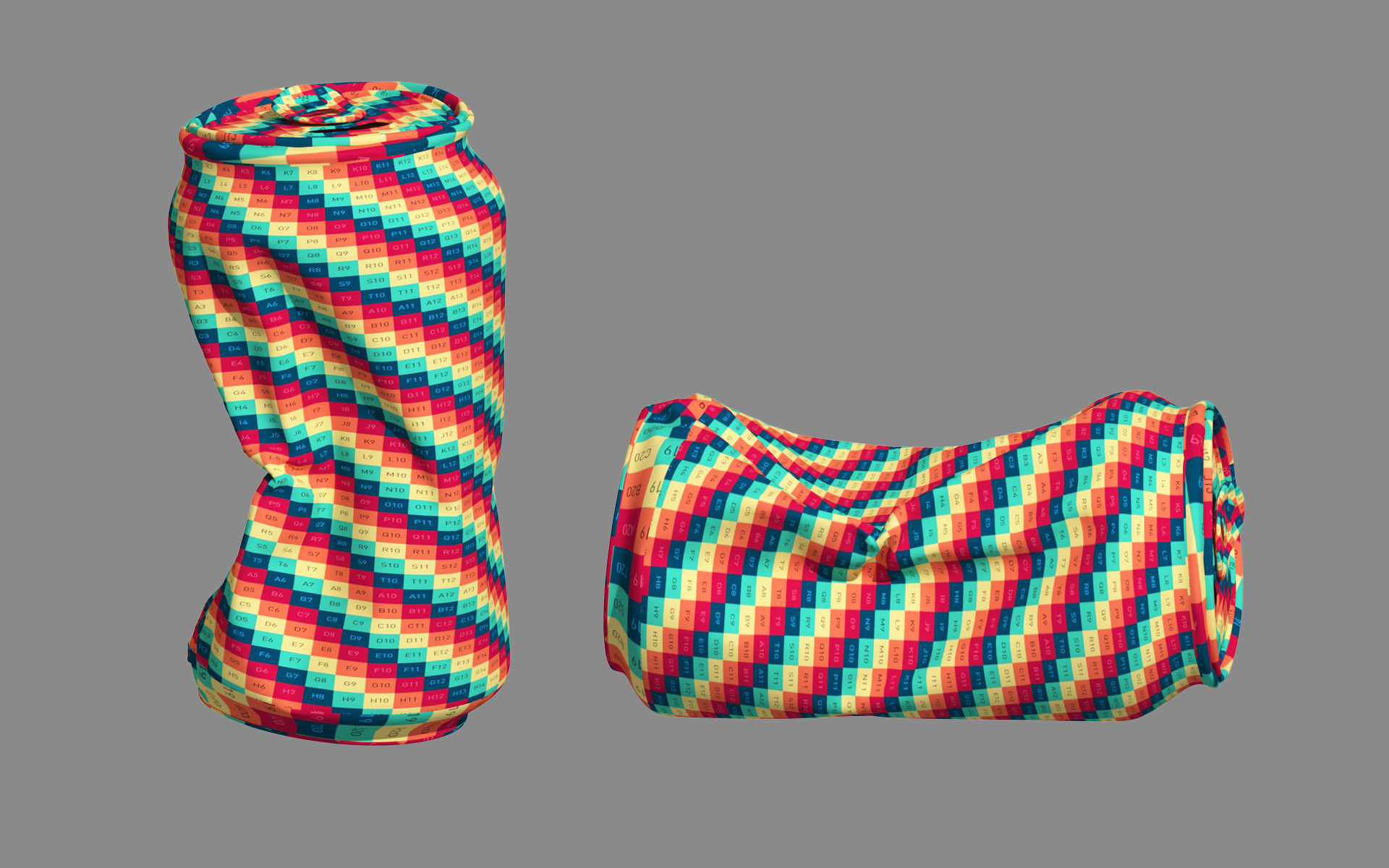 Crushed Soda Can 02 3D model_14