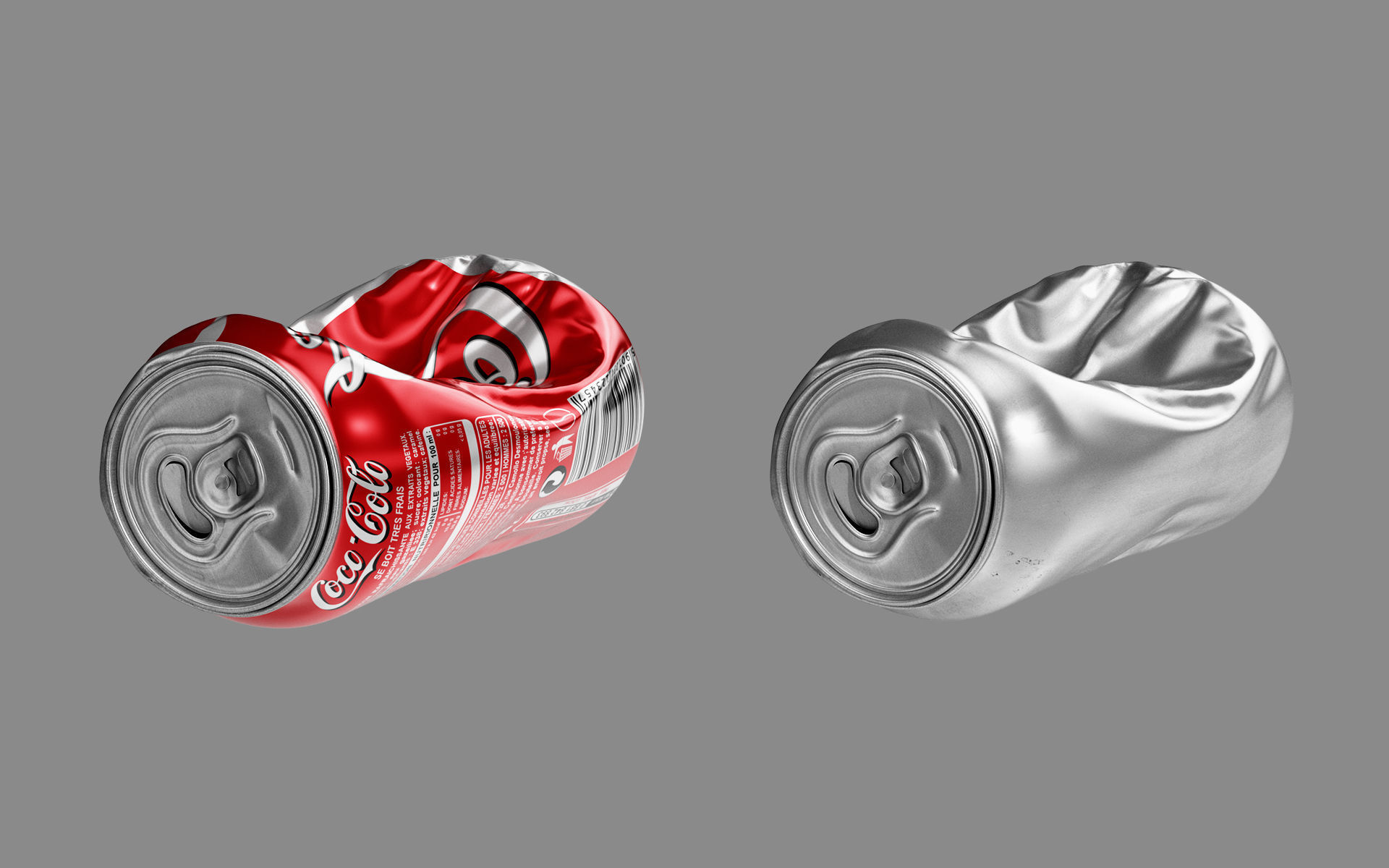Crushed Soda Can 02 3D model_1