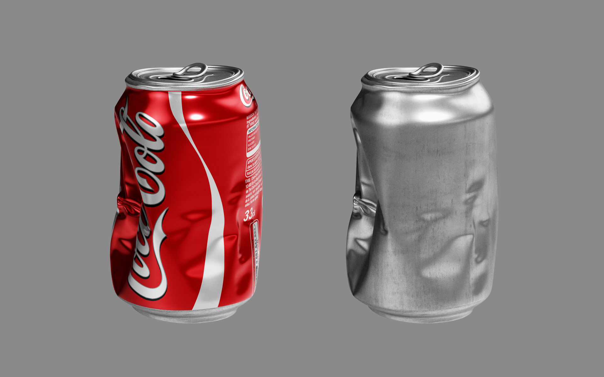 Crushed Soda Can 02 3D model_12