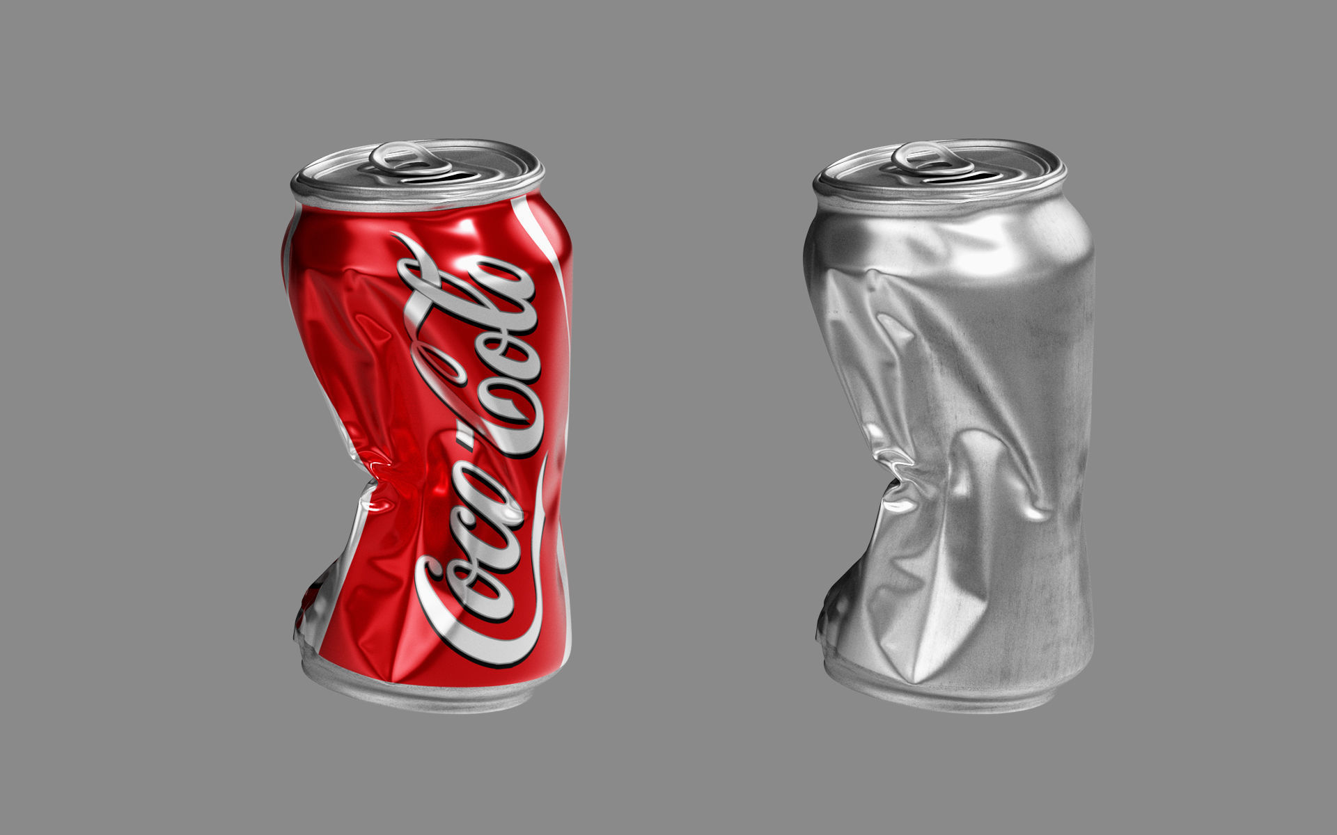Crushed Soda Can 02 3D model_7