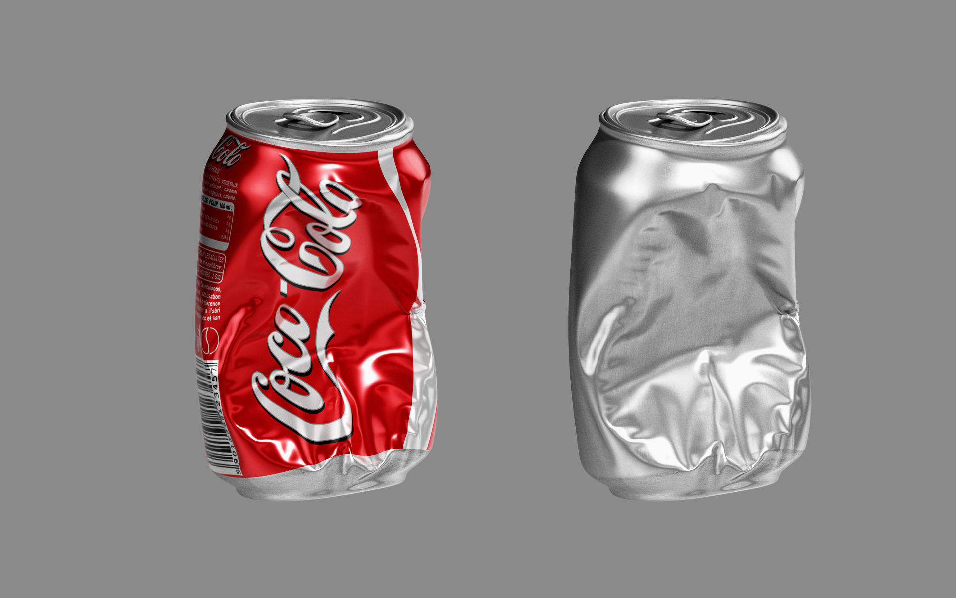 Crushed Soda Can 02 3D model_9