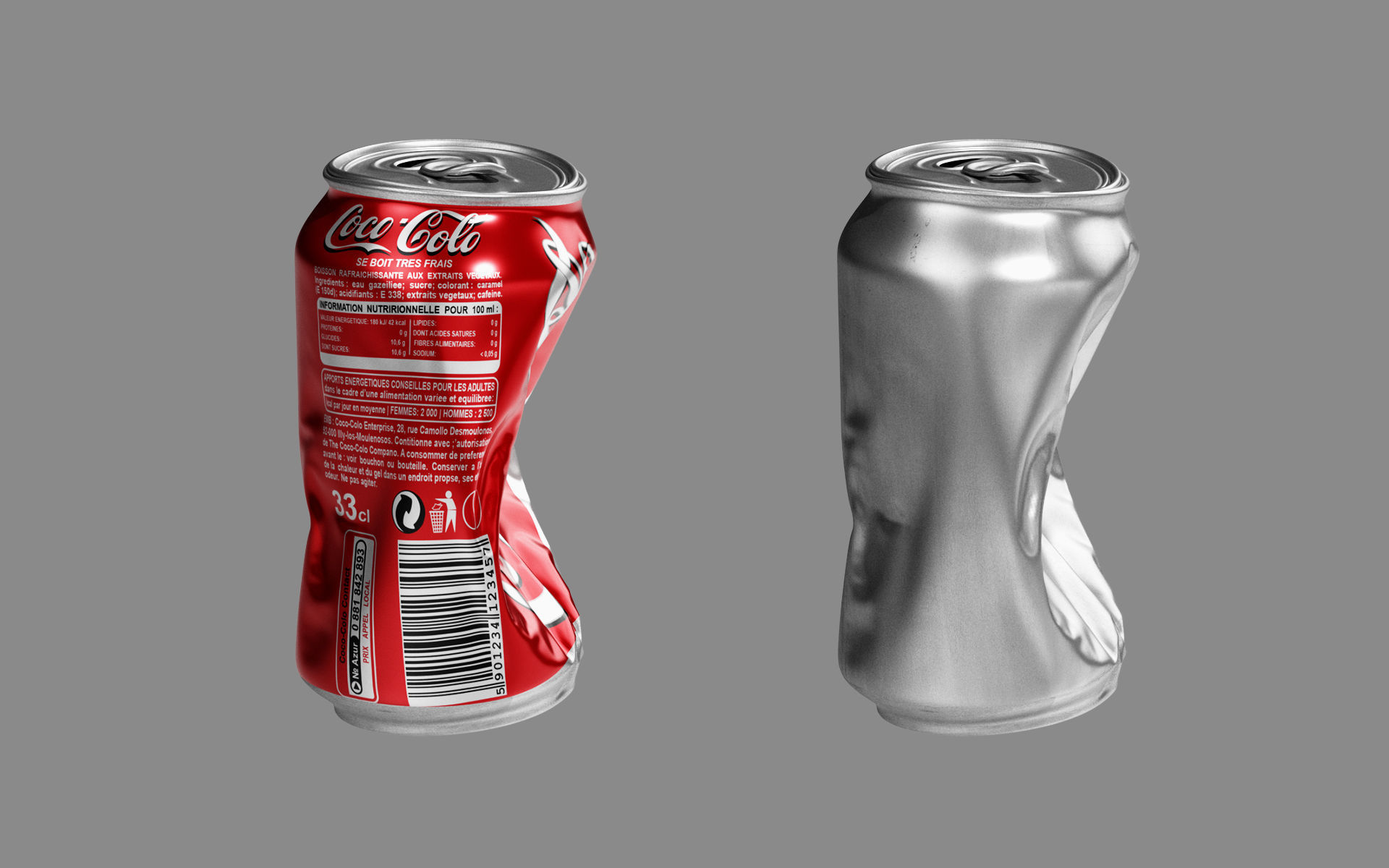 Crushed Soda Can 02 3D model_10