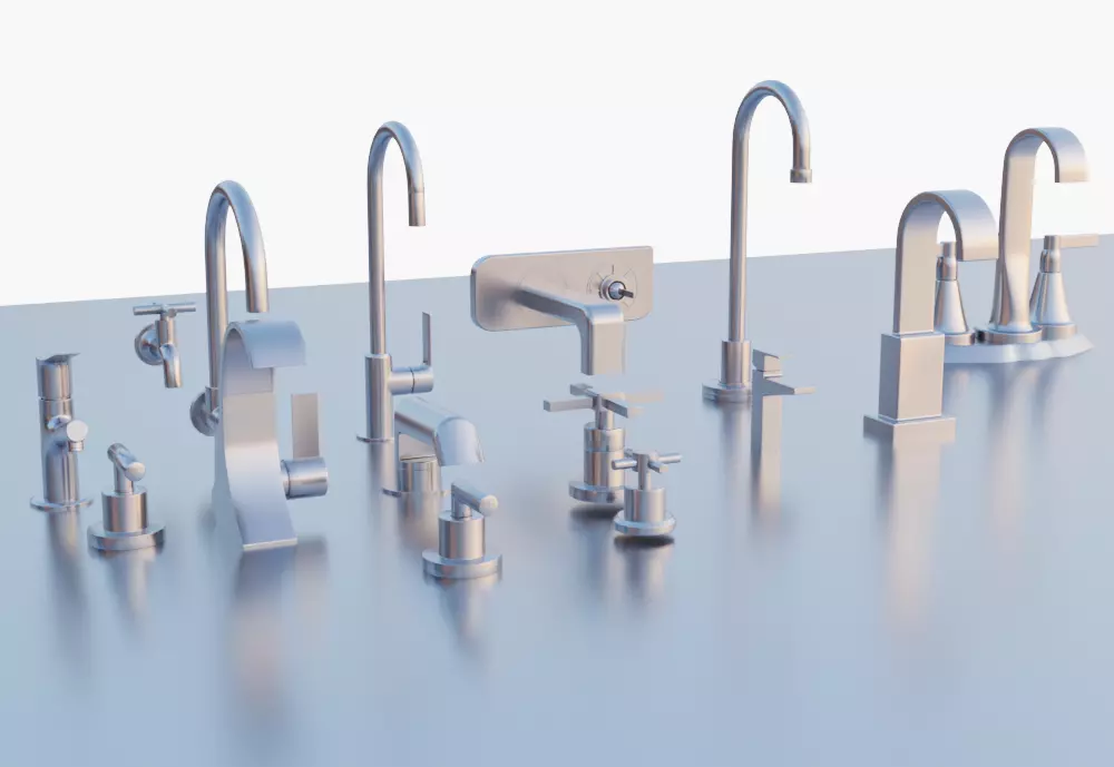 Faucet pack Free 3D model