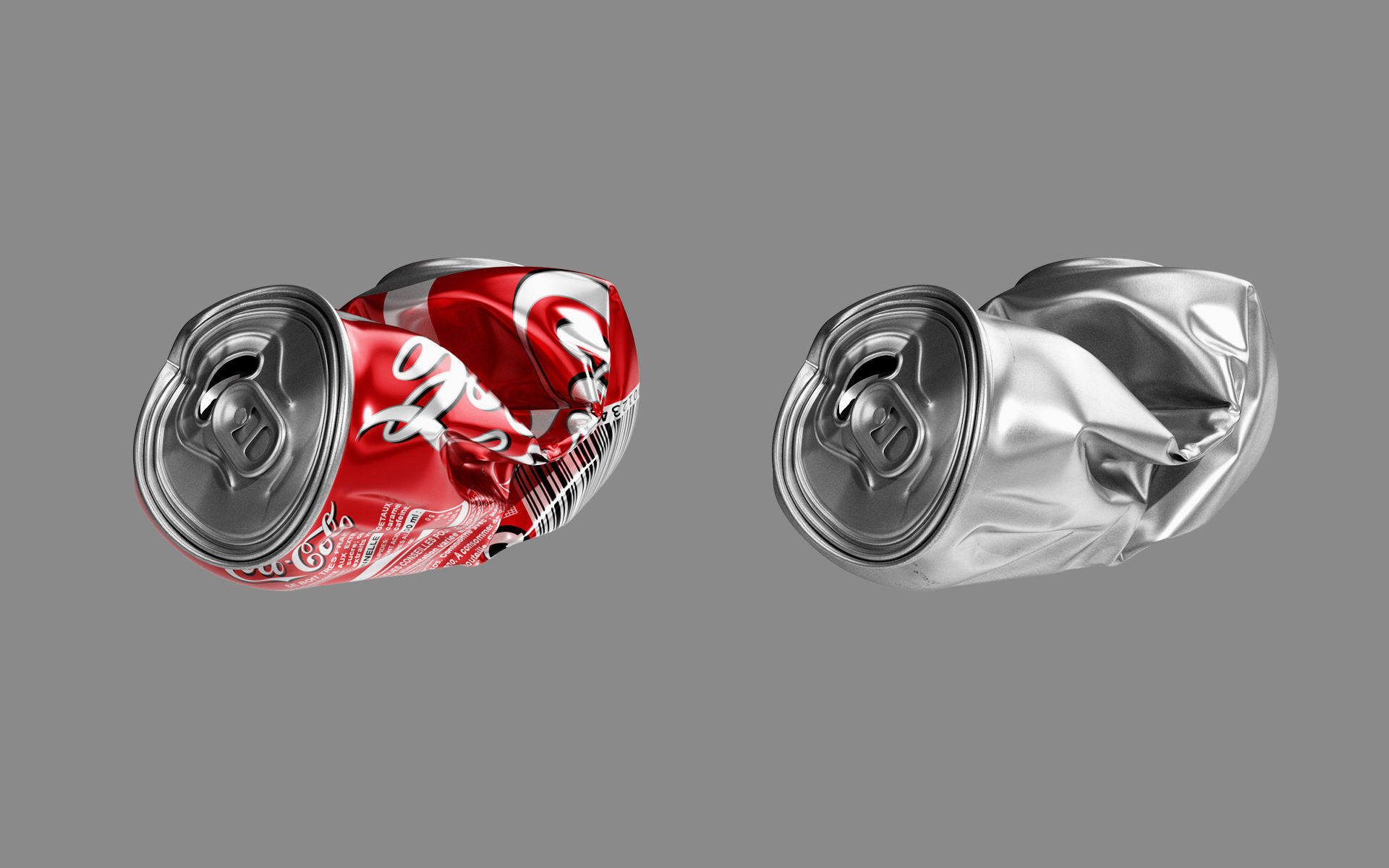 Crushed Soda Can 04 3D model_5