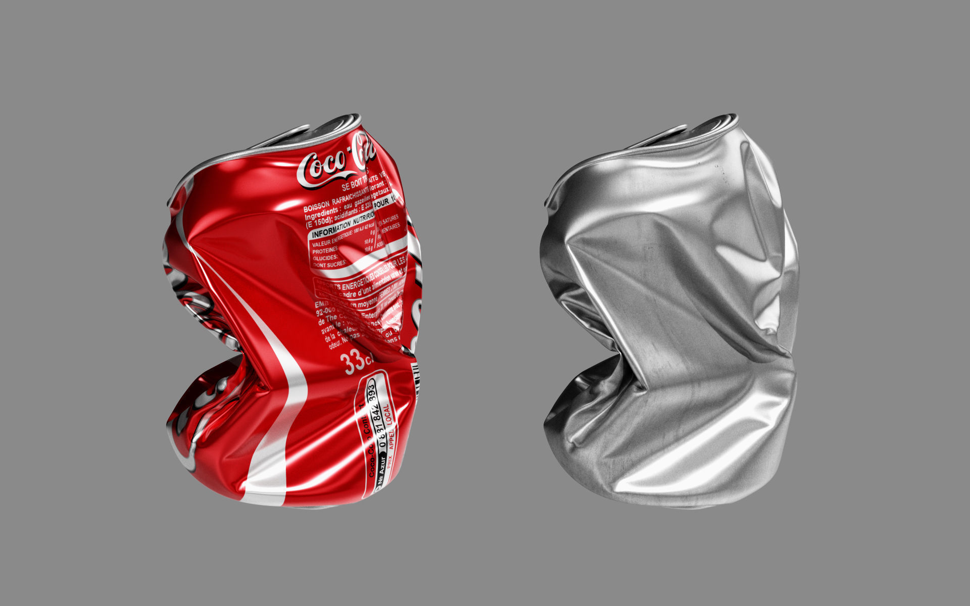 Crushed Soda Can 04 3D model_12