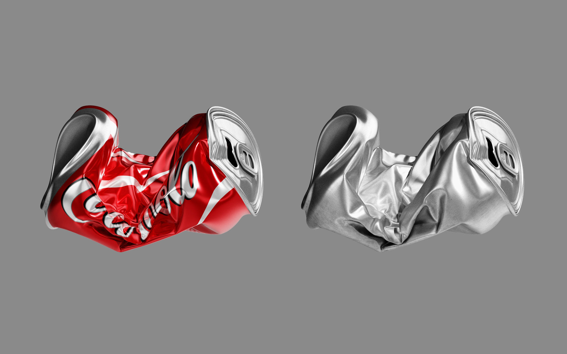 Crushed Soda Can 04 3D model_1
