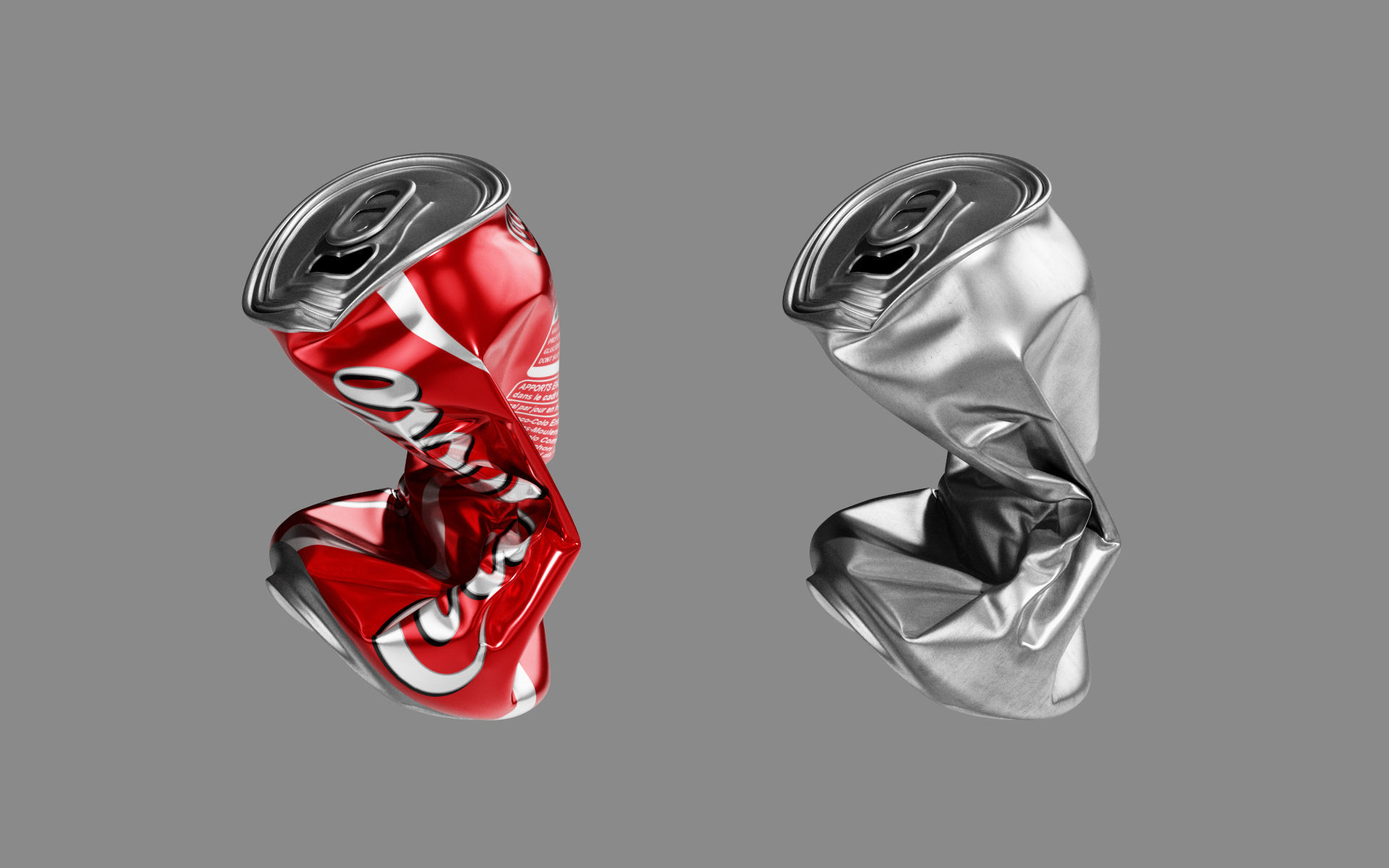 Crushed Soda Can 04 3D model_7