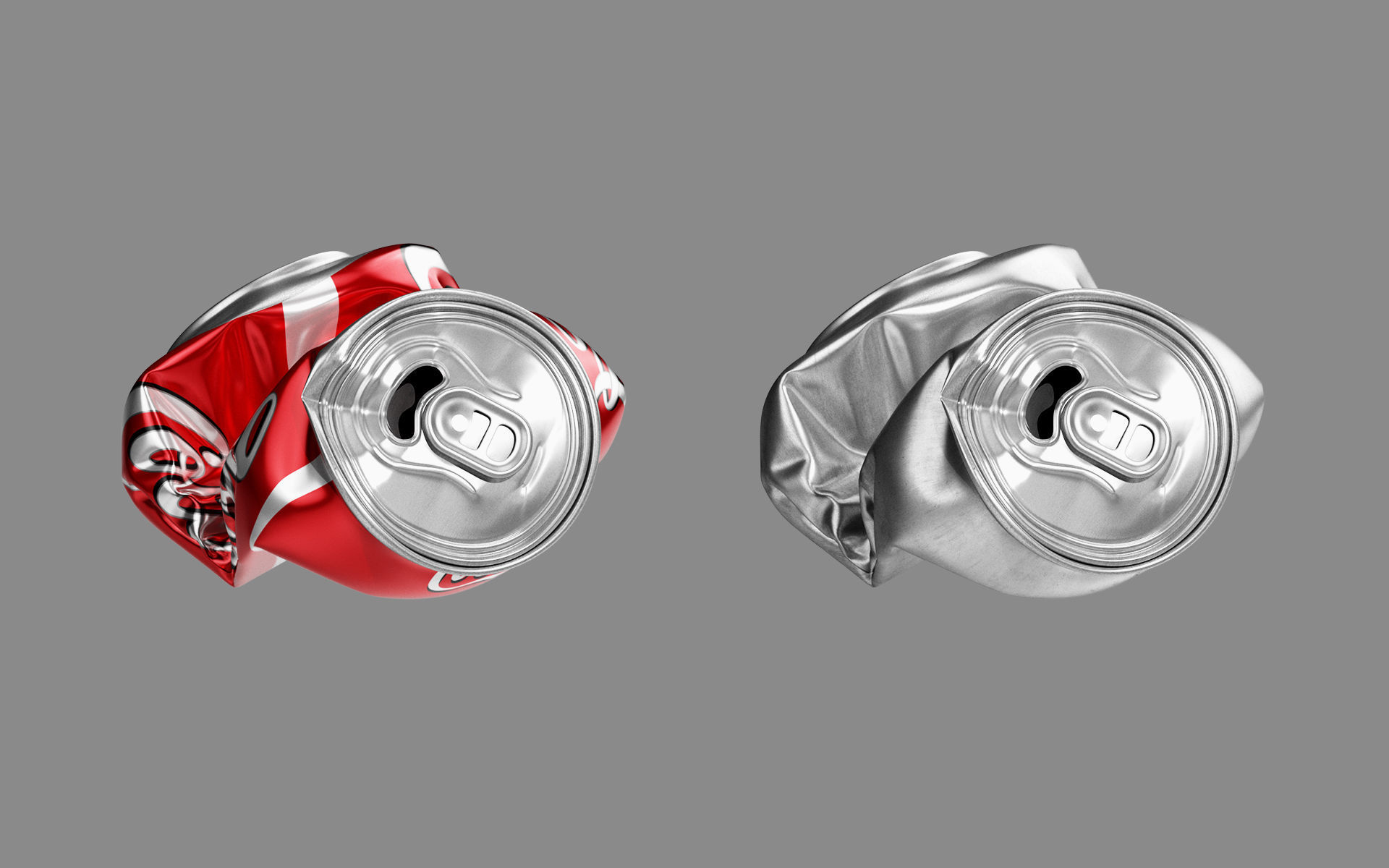 Crushed Soda Can 04 3D model_6