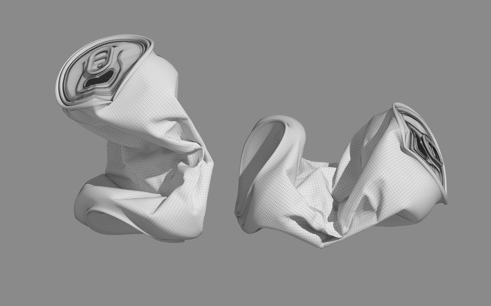 Crushed Soda Can 04 3D model_13