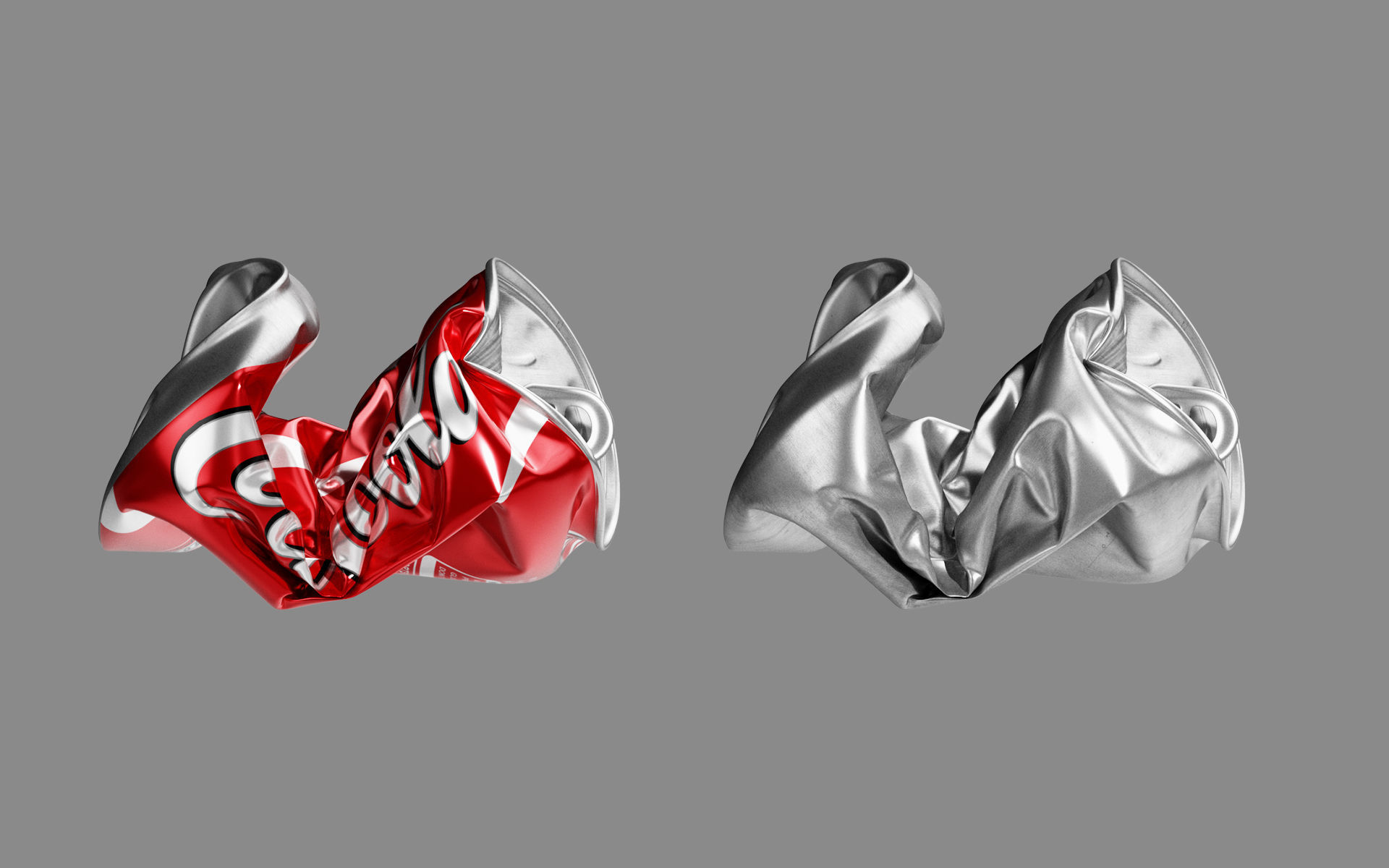 Crushed Soda Can 05 3D model_4