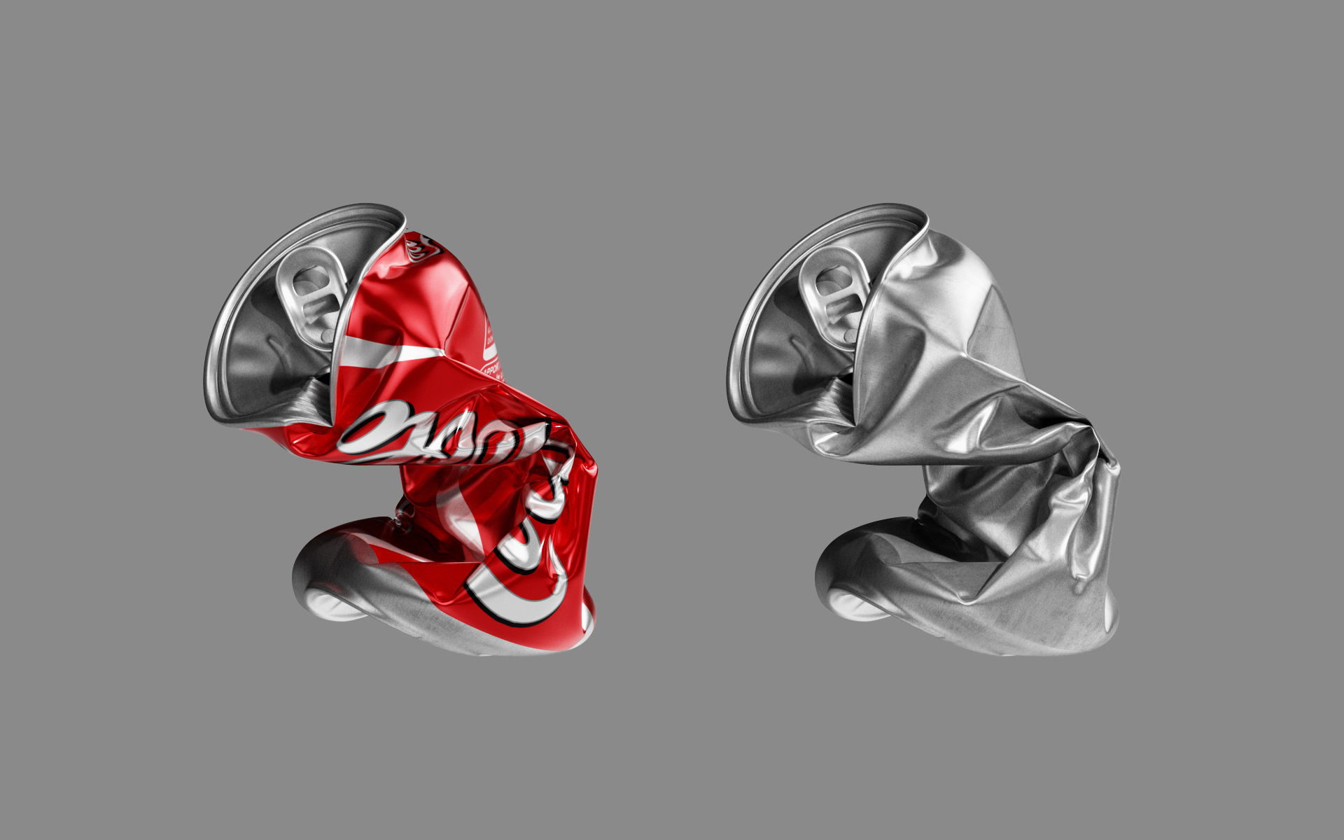 Crushed Soda Can 05 3D model_7