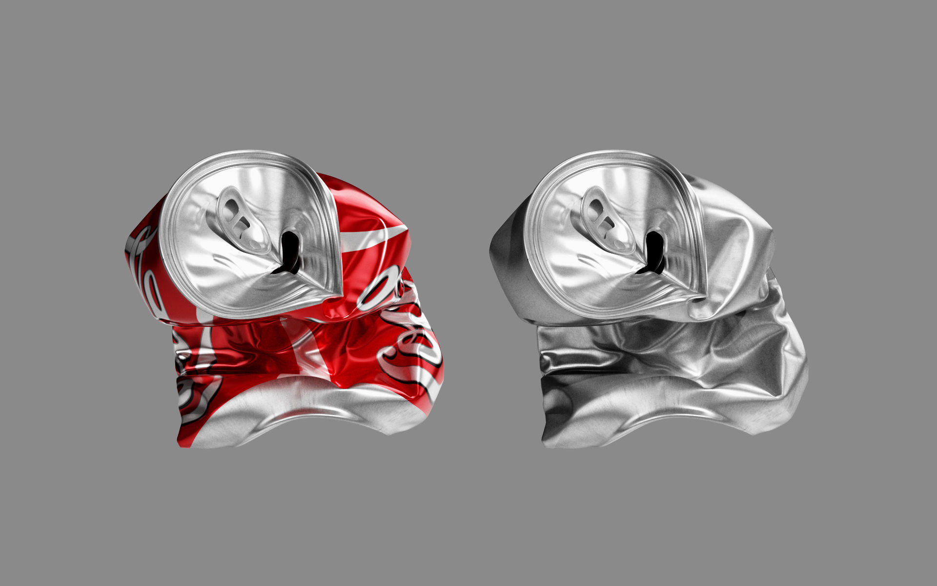 Crushed Soda Can 05 3D model_8