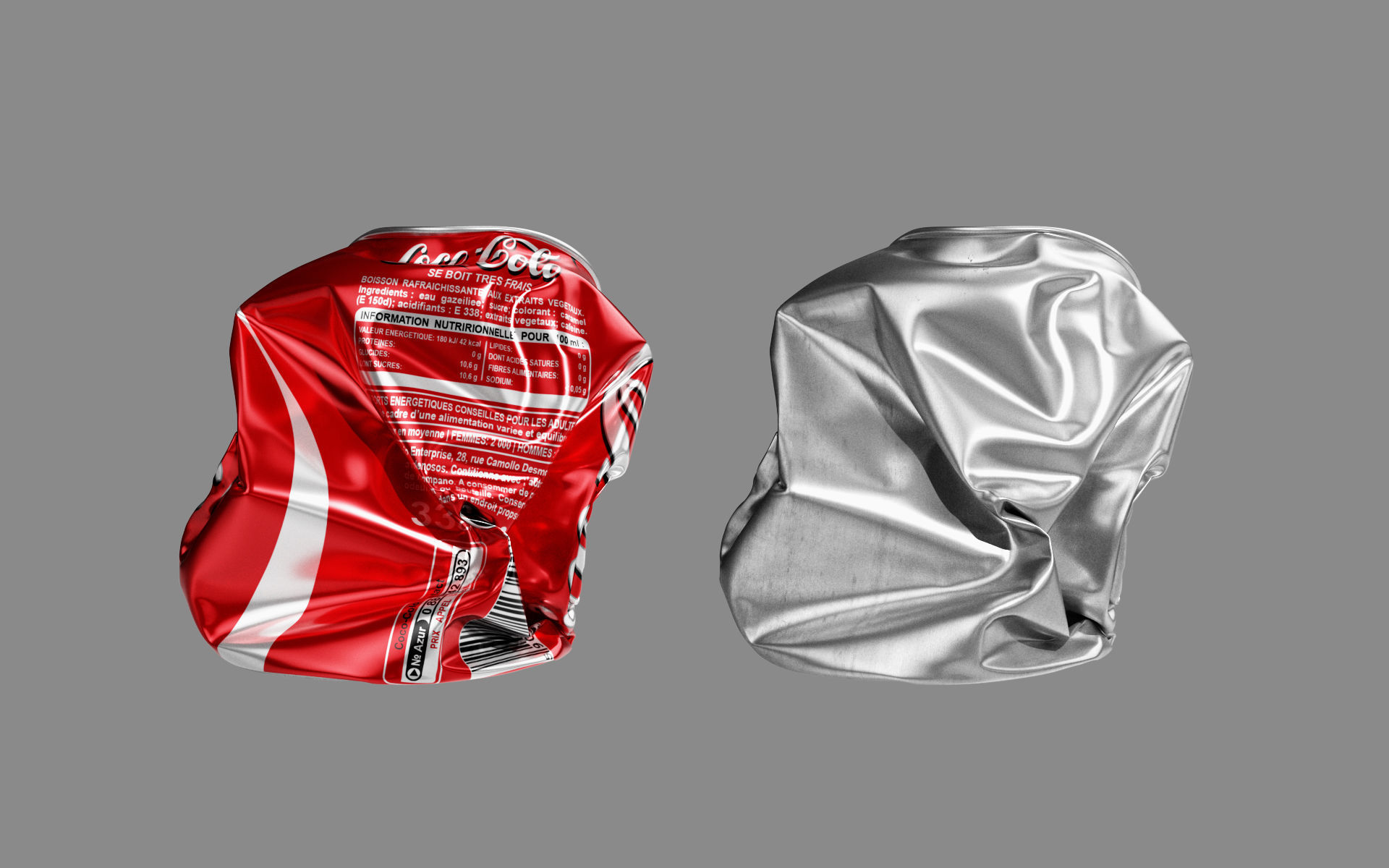 Crushed Soda Can 05 3D model_11