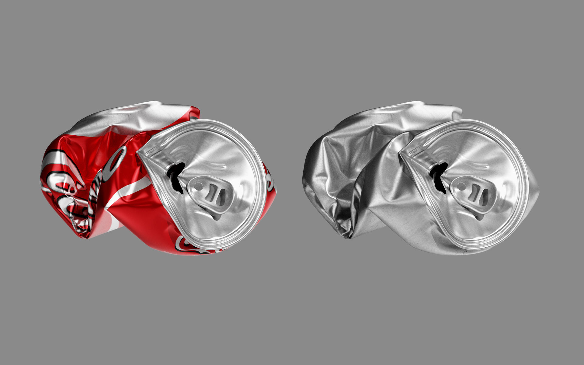 Crushed Soda Can 05 3D model_3