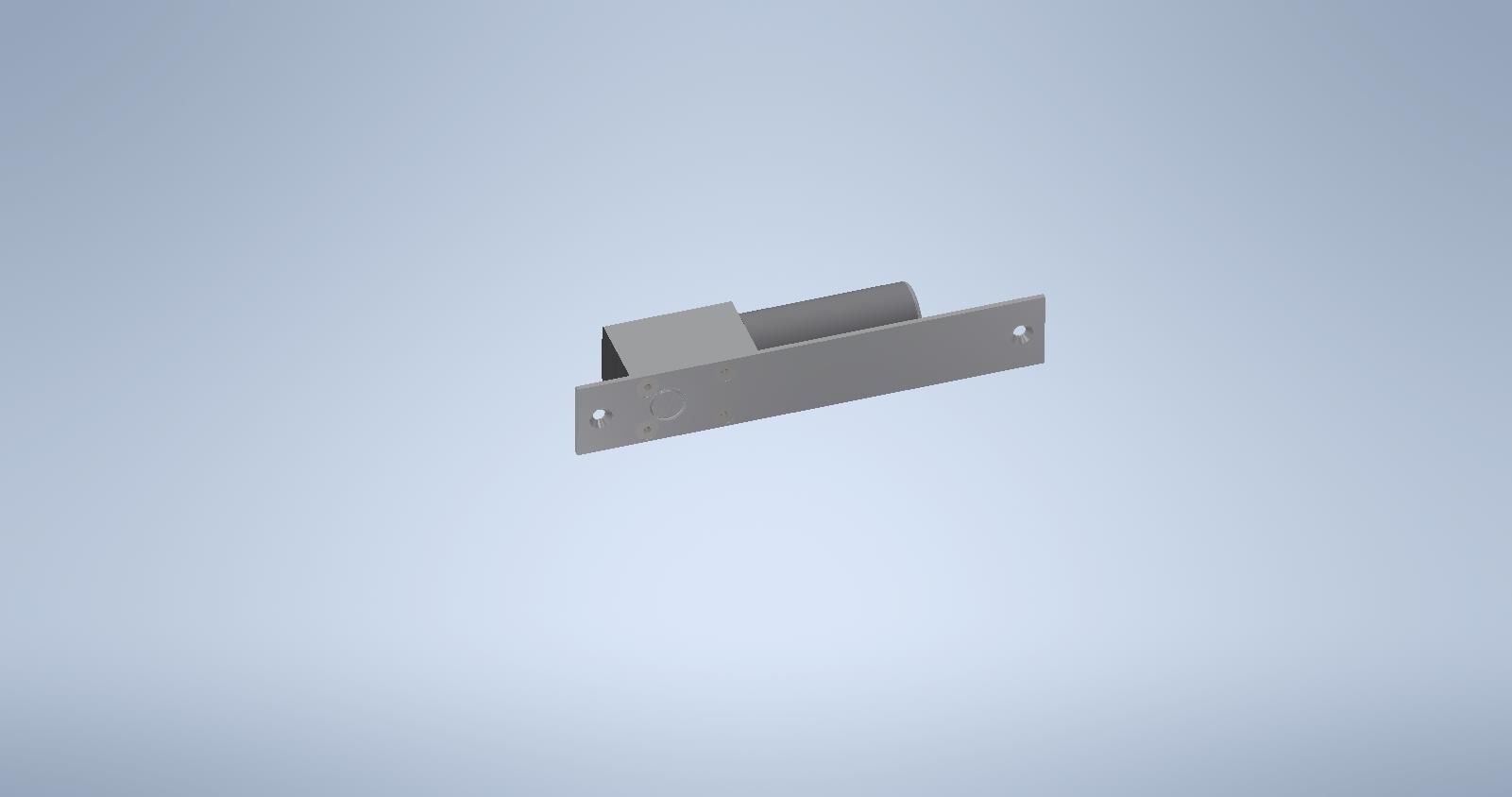 interlock stainless steel door latch 3D model_1