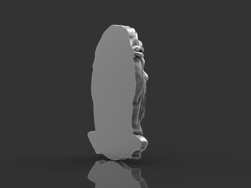 relief the head of Jesus 3d model for 3d printing 3D print model 3D print model_10