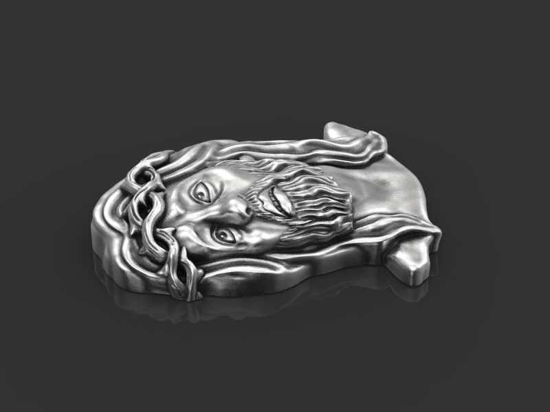 relief the head of Jesus 3d model for 3d printing 3D print model 3D print model_22