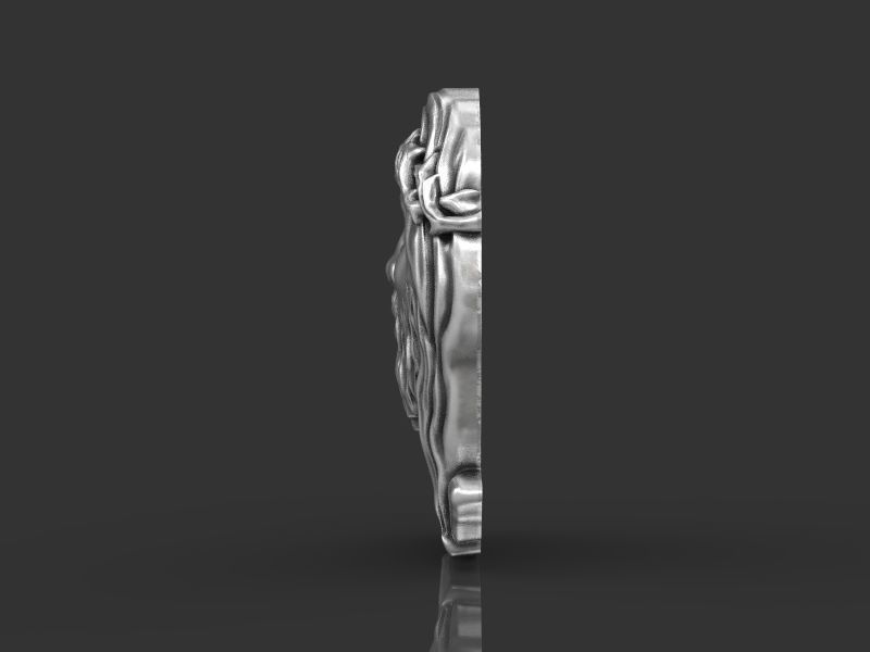 relief the head of Jesus 3d model for 3d printing 3D print model 3D print model_6